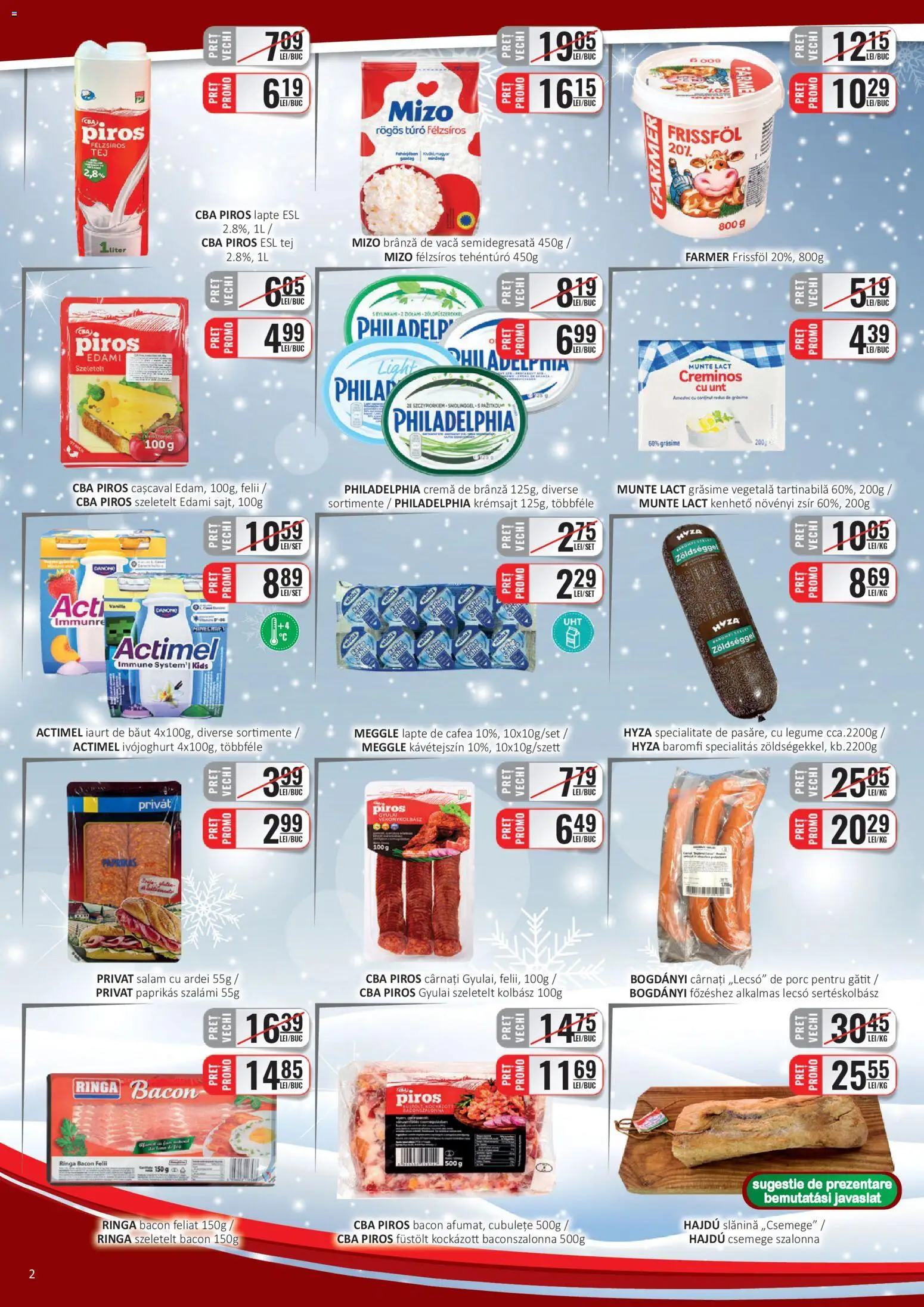 Noul catalog CBA – valabil de la 16.01.2026 | Pagină: 2 | Produse: Unt, Salam, Brânză De Vacă, Cârnați