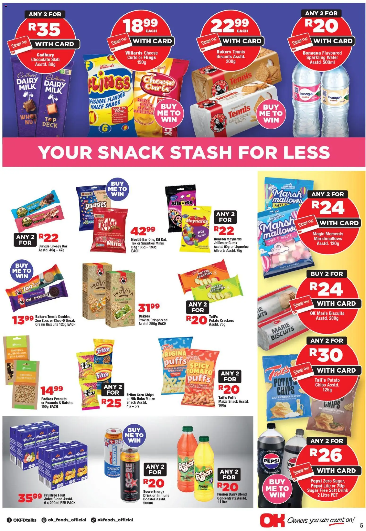 New OK Foods catalogue – valid from 11.03.2026 | Page: 5 | Products: Milk, Beef, Peanuts, Chilli