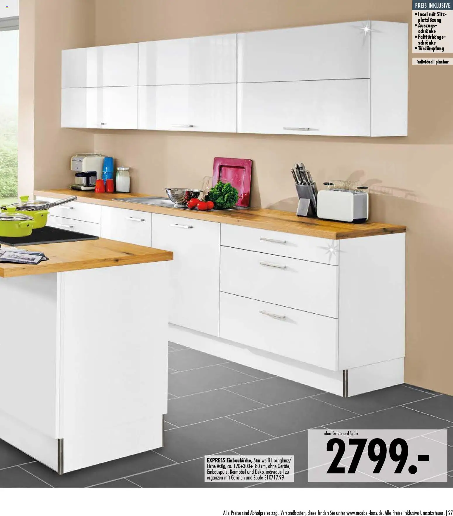 SB Möbel Boss Küchenkatalog 2026 – gültig ab 09.04.2026 | Seite: 27