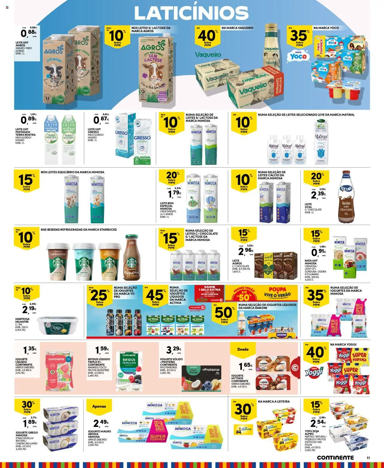 Continente - Madeira │ válido de 12.08.2025 | Página: 11 | Produtos: Soja, Cálcio, Leite, Chocolate