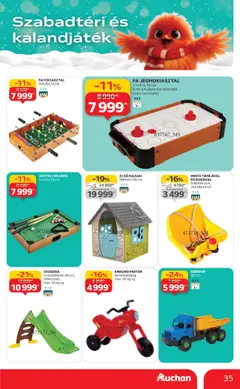 Auchan - Karácsonyi játék - amely érvényes a következő dátumtól: 24.10.2025 | Oldal: 35 | Termékek: Csúszda, Hinta