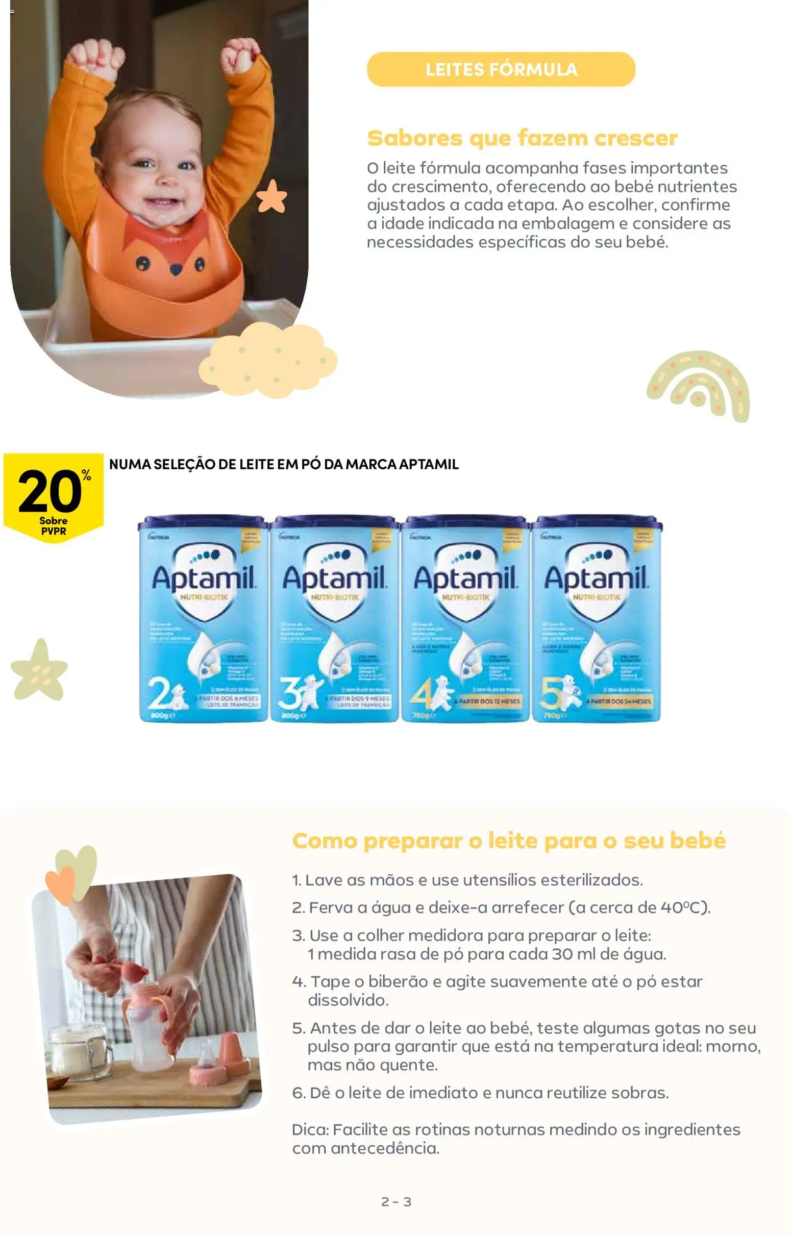 Continente - Açores: Bebé │ válido de 20.01.2026 | Página: 3 | Produtos: Agua, Biberão, Leite, Colher medidora