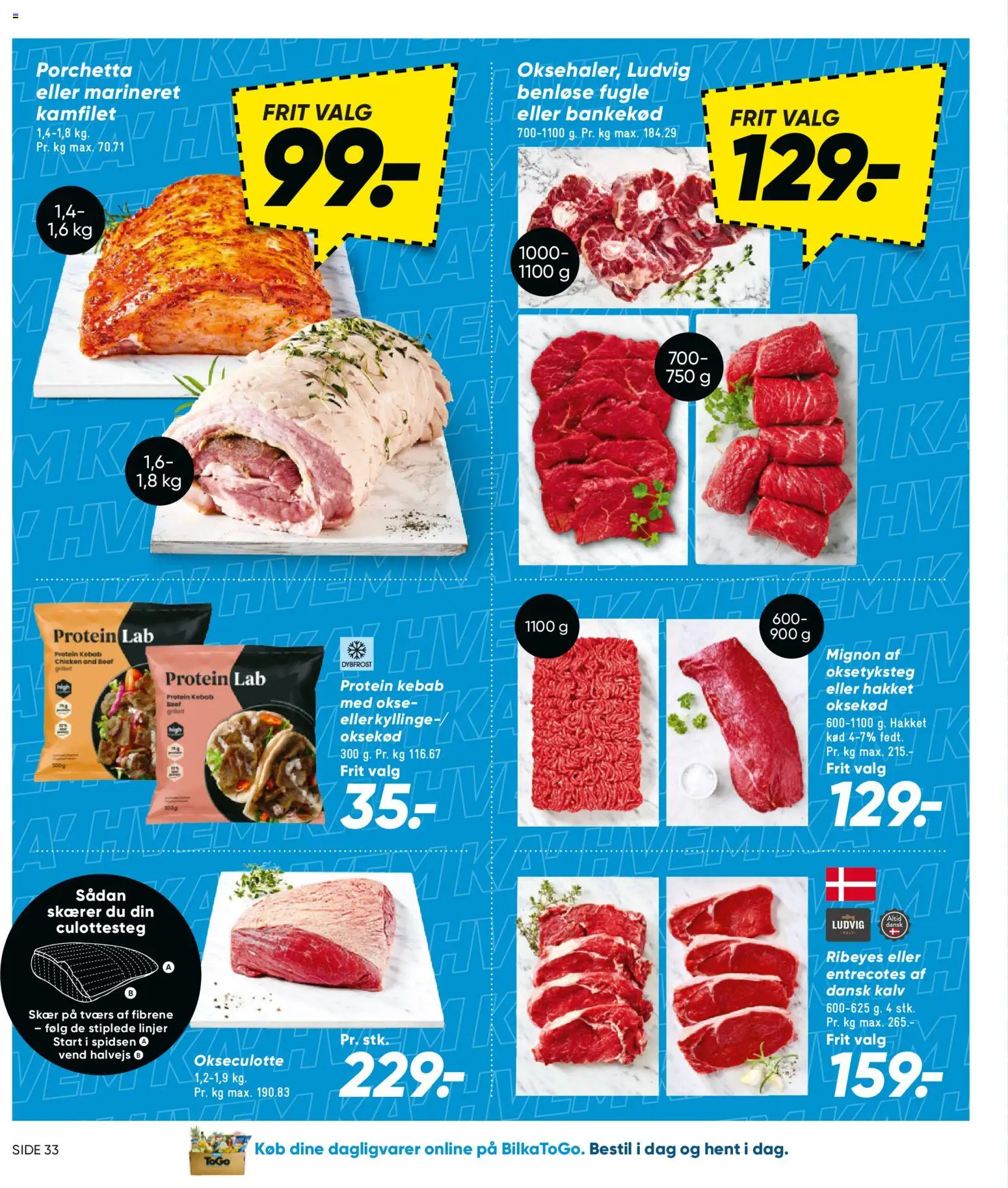 Bilka tilbudsavis – gyldig fra 16.01.2026 | Side: 18 | Produkter: Oksekød, Kebab, Skærer