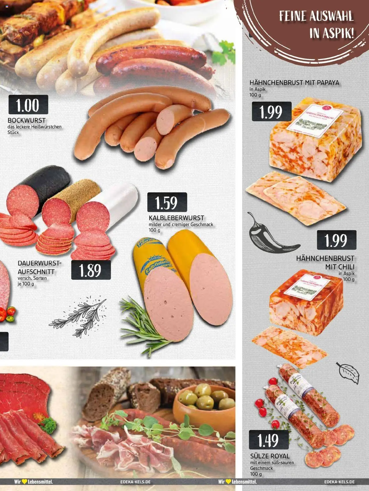Edeka prospekt Essen	 – gültig ab 29.09.2025 | Seite: 5 | Produkte: Bockwurst, Chili, Hahnchenbrust