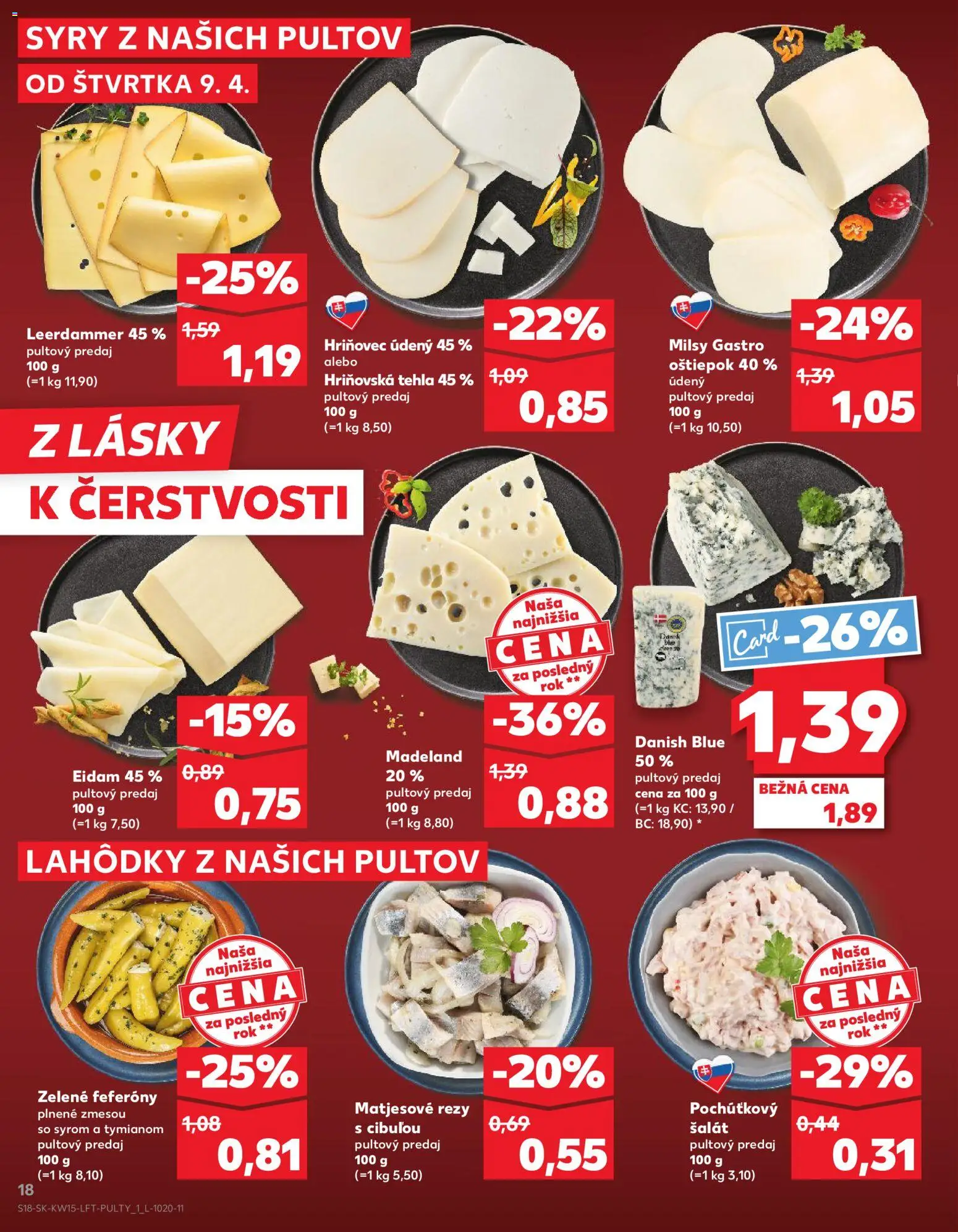 Kaufland SK akciós ujság - amely érvényes a következő dátumtól: 09.04.2026 | Oldal: 18 | Termékek: Só