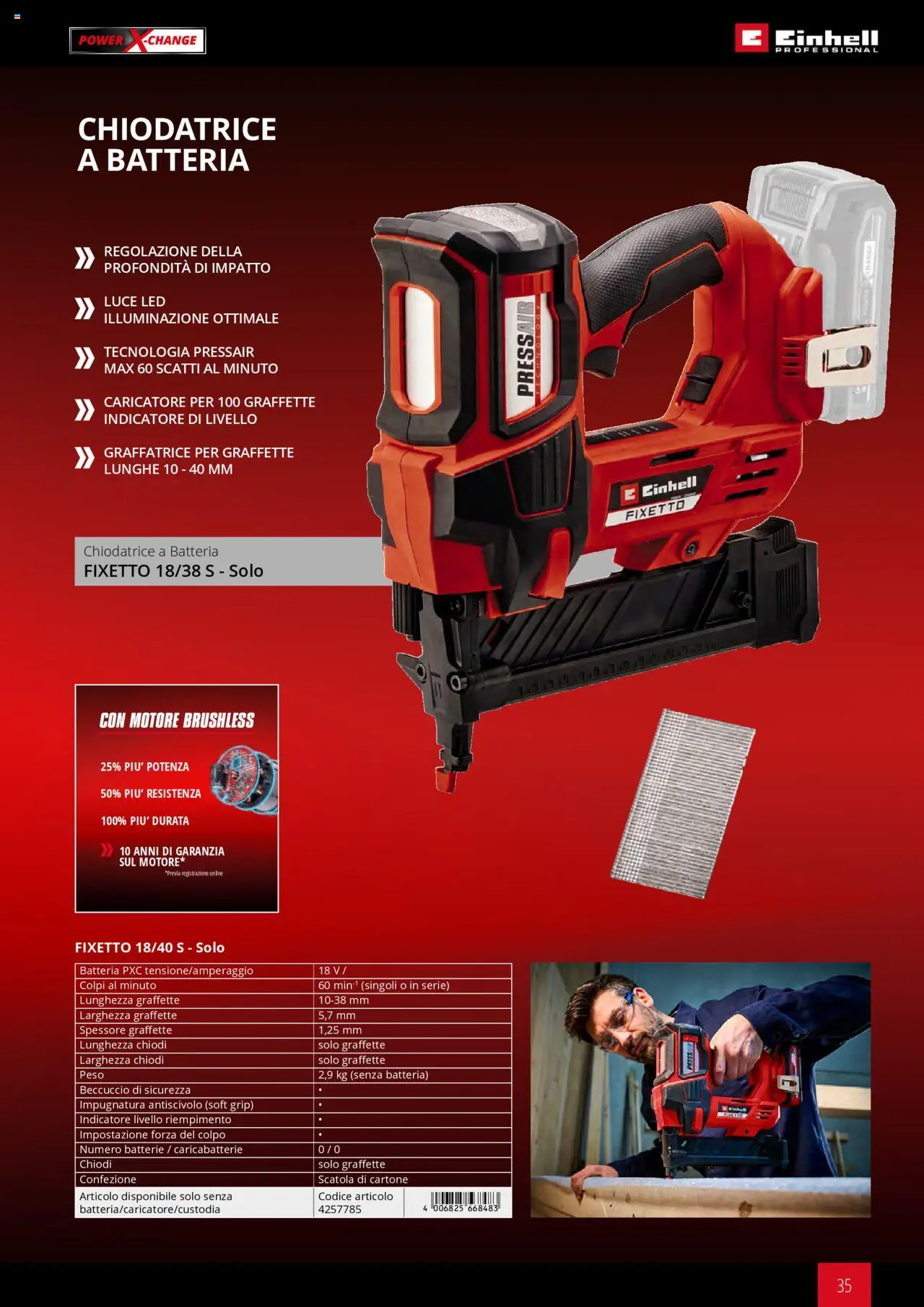Volantino Einhell del 06.02.2025 | Pagina: 35 | Prodotti: Scatola, Batteria, Batterie, Caricabatterie