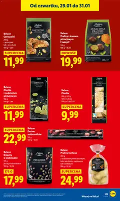 Pogląd oferty "Deluxe Ciastka z nadzieniem pistacjowym, 150 g" - ważna od 29.01.2026 | Strona: 45