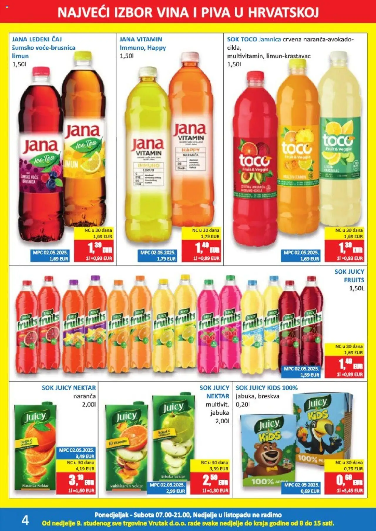 Vrutak katalog | vrijedi od 13.10.2025 | Stranica: 4 | Proizvodi: Čaj, Jamnica, Voće, Breskva