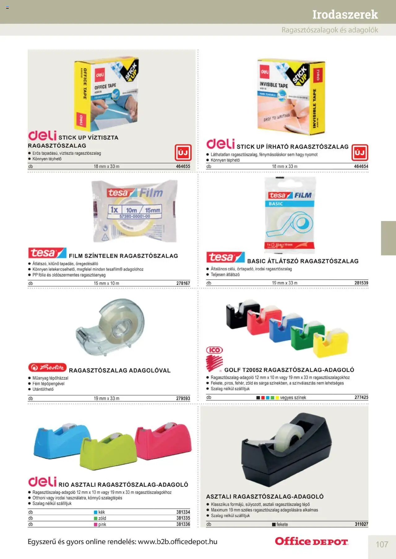 Office Depot akciós ujság - amely érvényes a következő dátumtól: 10.04.2025 | Oldal: 107