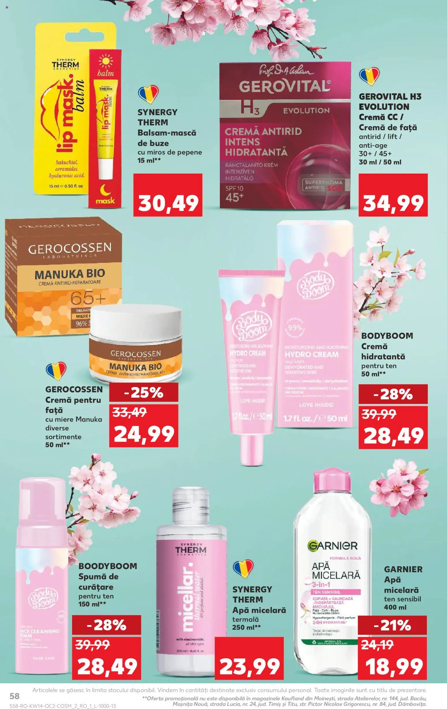Noul catalog Kaufland – valabil de la 01.04.2026 | Pagină: 58 | Produse: Arapsaçı, Parfum, Apă micelară, Cremă pentru față