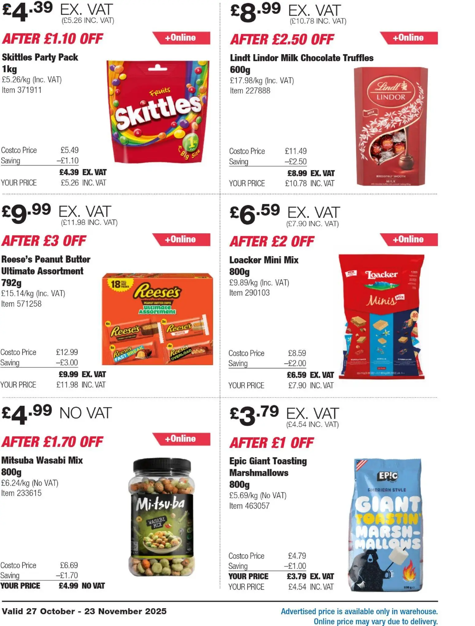 {H1} | Page: 20 | Products: Lindor, Marshmallows, Milk, Peanut