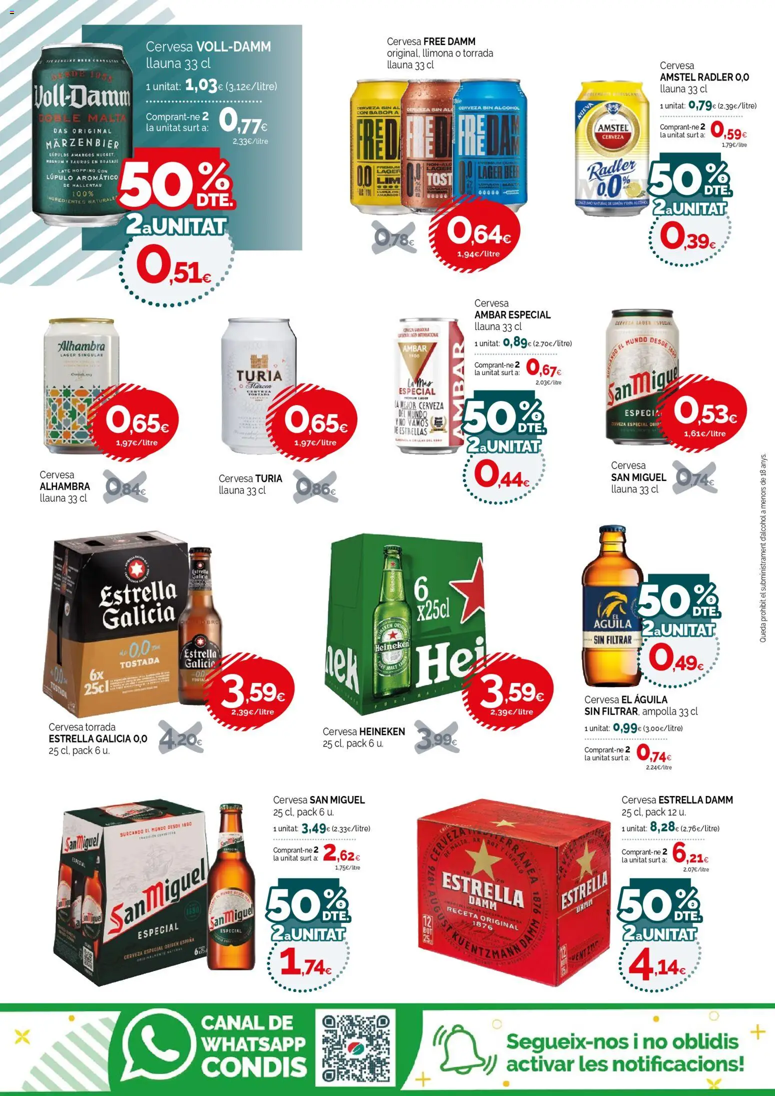 Condis - folleto life │ válido desde el 18.03.2026 | Página: 18 | Productos: Κρεμάστρα, Cerveza sin alcohol, Cerveza, Σπανάκι