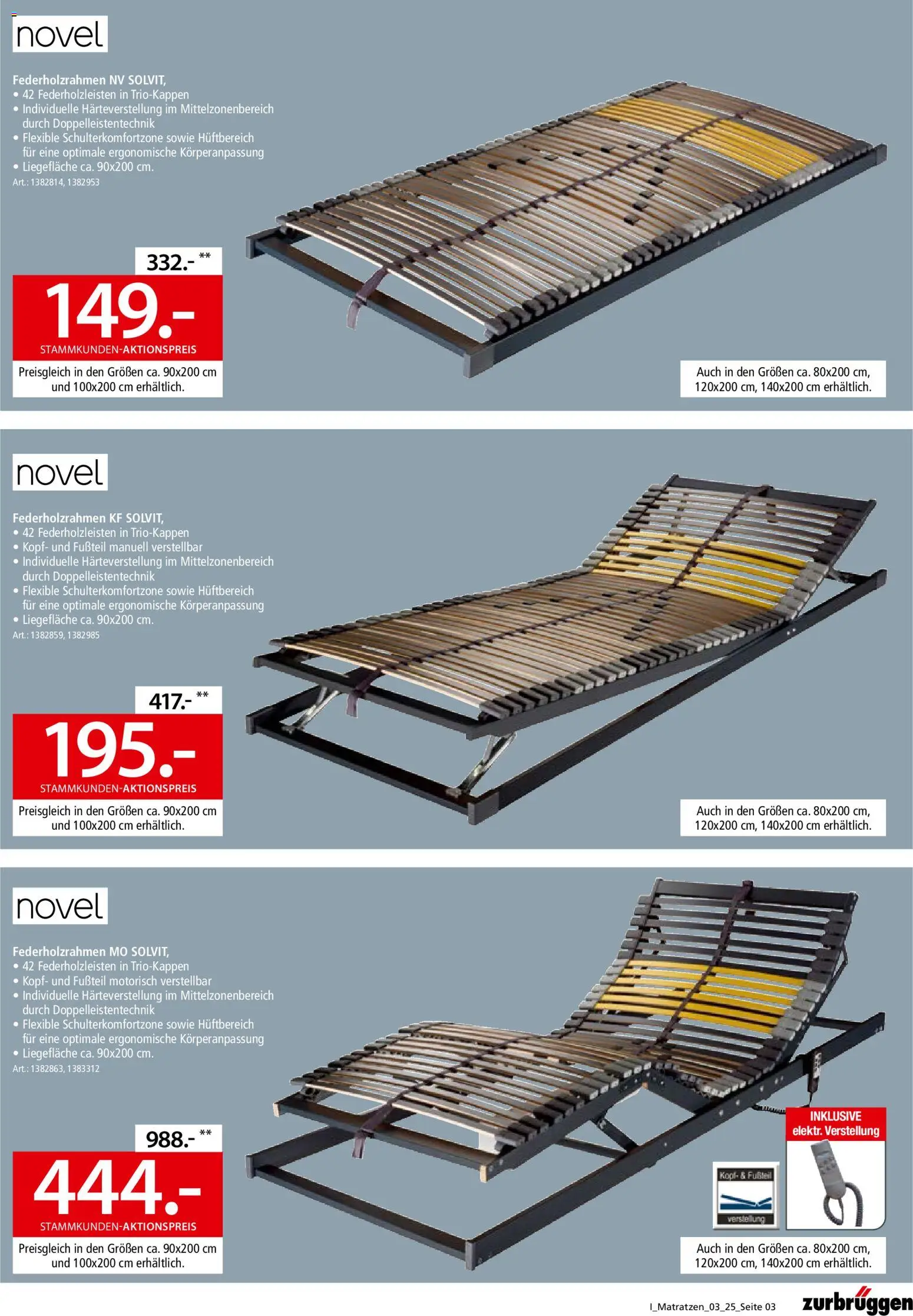 Zurbrüggen Matratzen-Spezial – gültig ab 15.11.2025 | Seite: 3