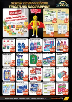 18.11.2025 tarihinden itibaren geçerli olan Happy Center kataloğu önizlemesi | Sayfa: 7 | Ürünler: Tuvalet, Deterjan, Bulaşık deterjanı, Buzdolabı