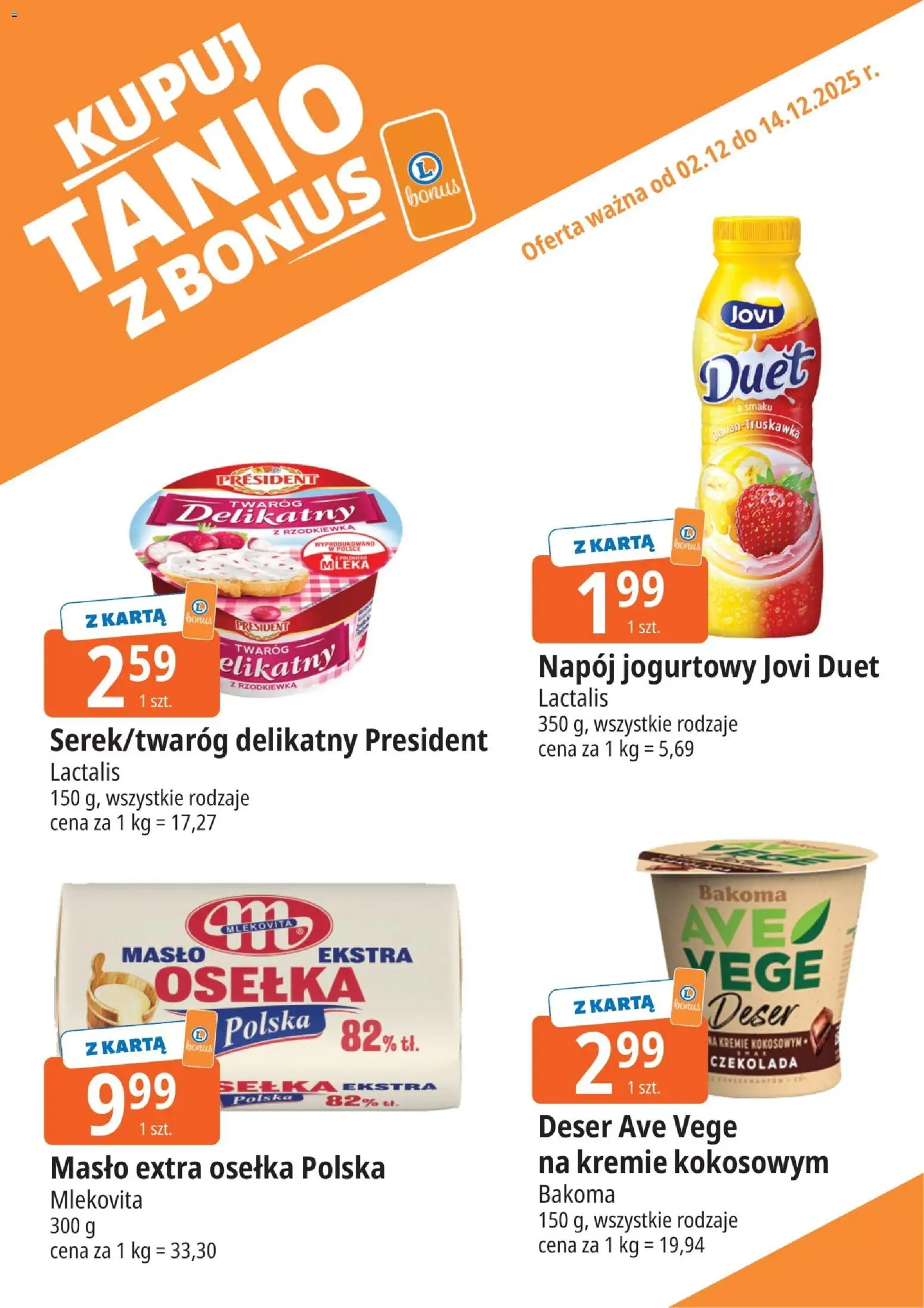 E.Leclerc Gazetka - Kłodzko kupony dodatkowe od 02.12.2025 | Strona: 6 | Produkty: Masło ekstra osełka, Osełka, Mleka, Masło