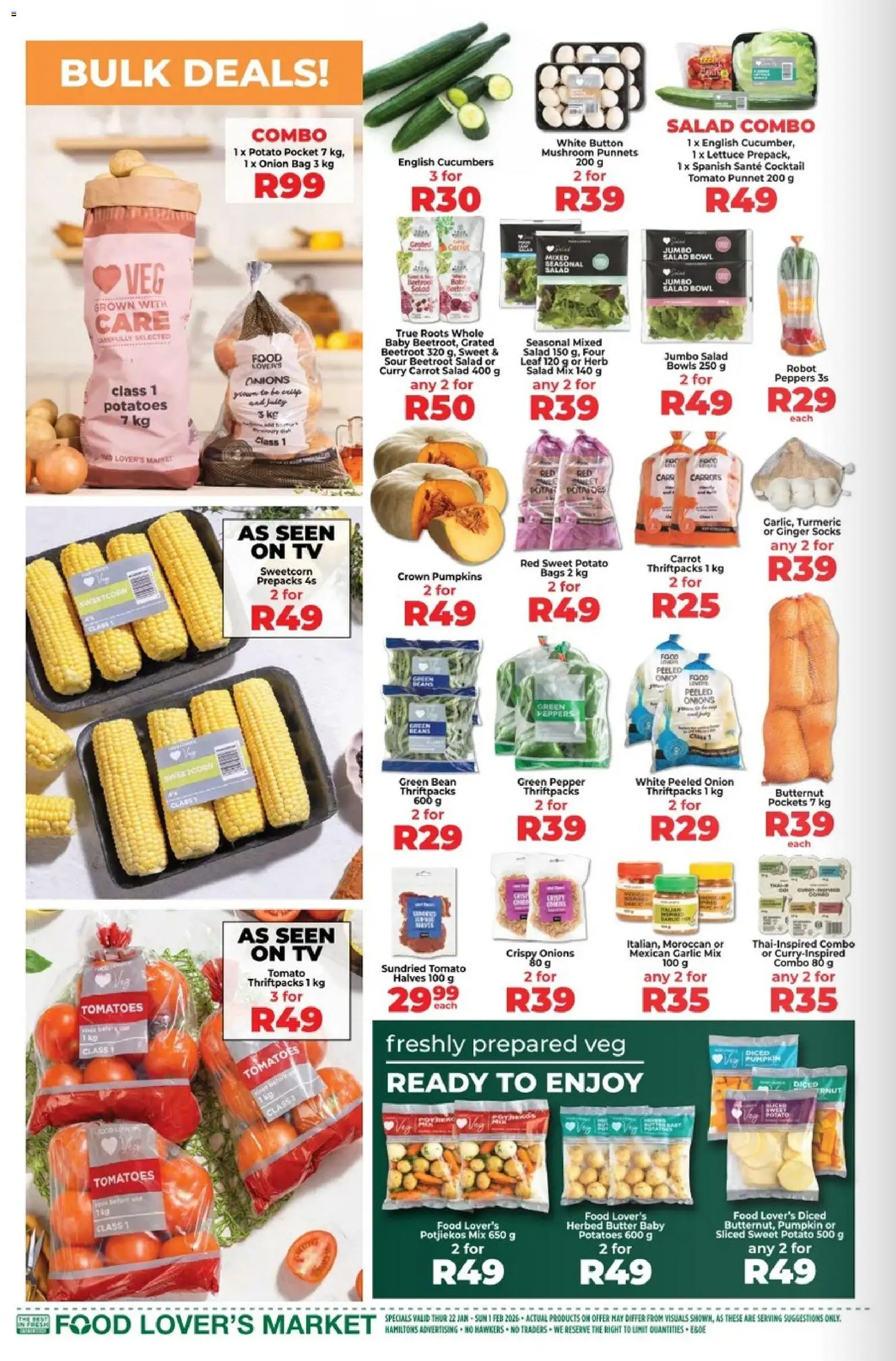 New Food Lover's Market catalogue – valid from 22.01.2025 | Page: 2 | Products: Carrots, Salad, Garlic, Pumpkins