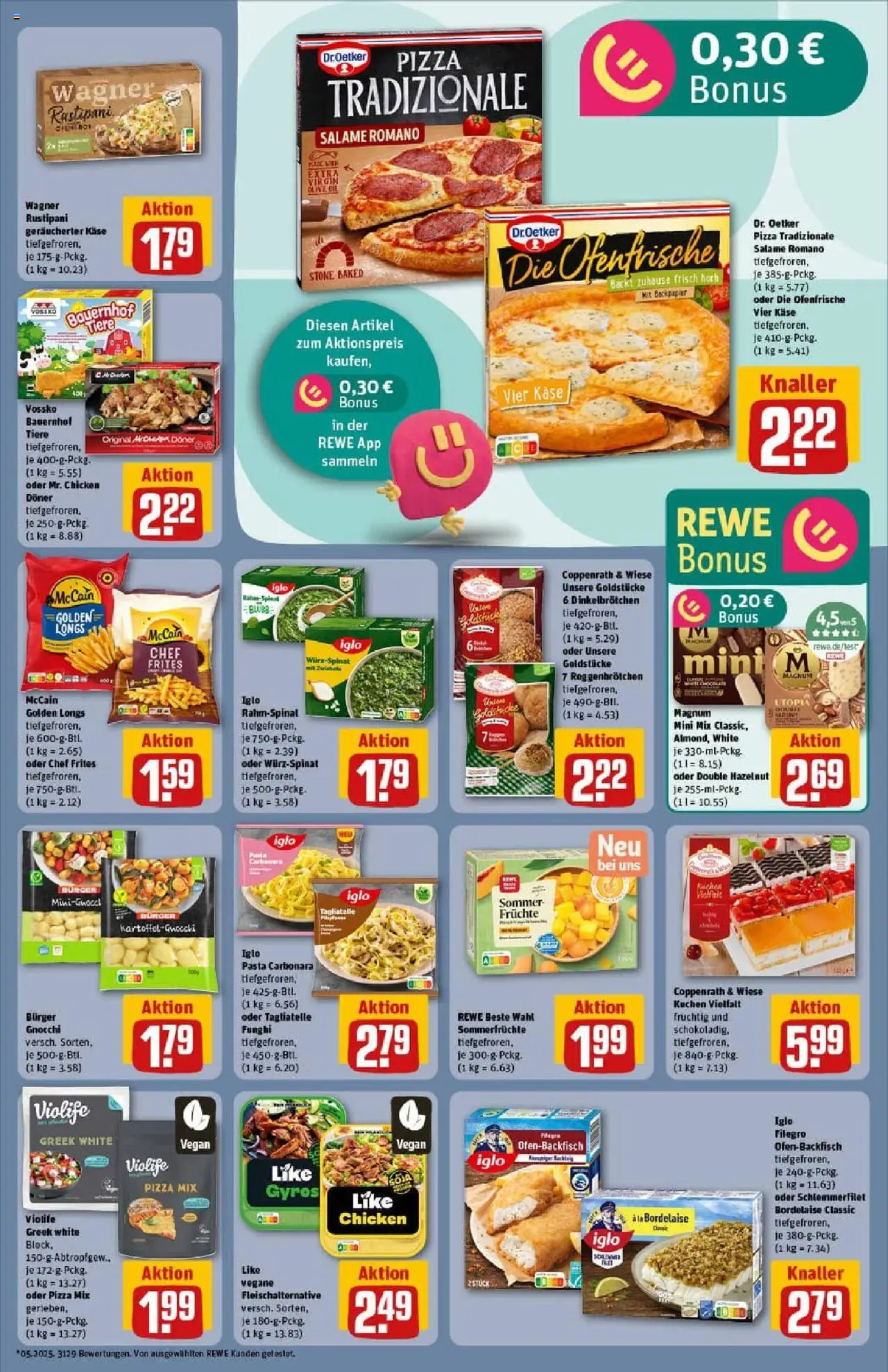 Rewe prospekt Lübeck	 - gültig ab dem 27.07.2025 | Seite: 17 | Produkte: Iglo, Ofenfrische, Pasta, Kuchen