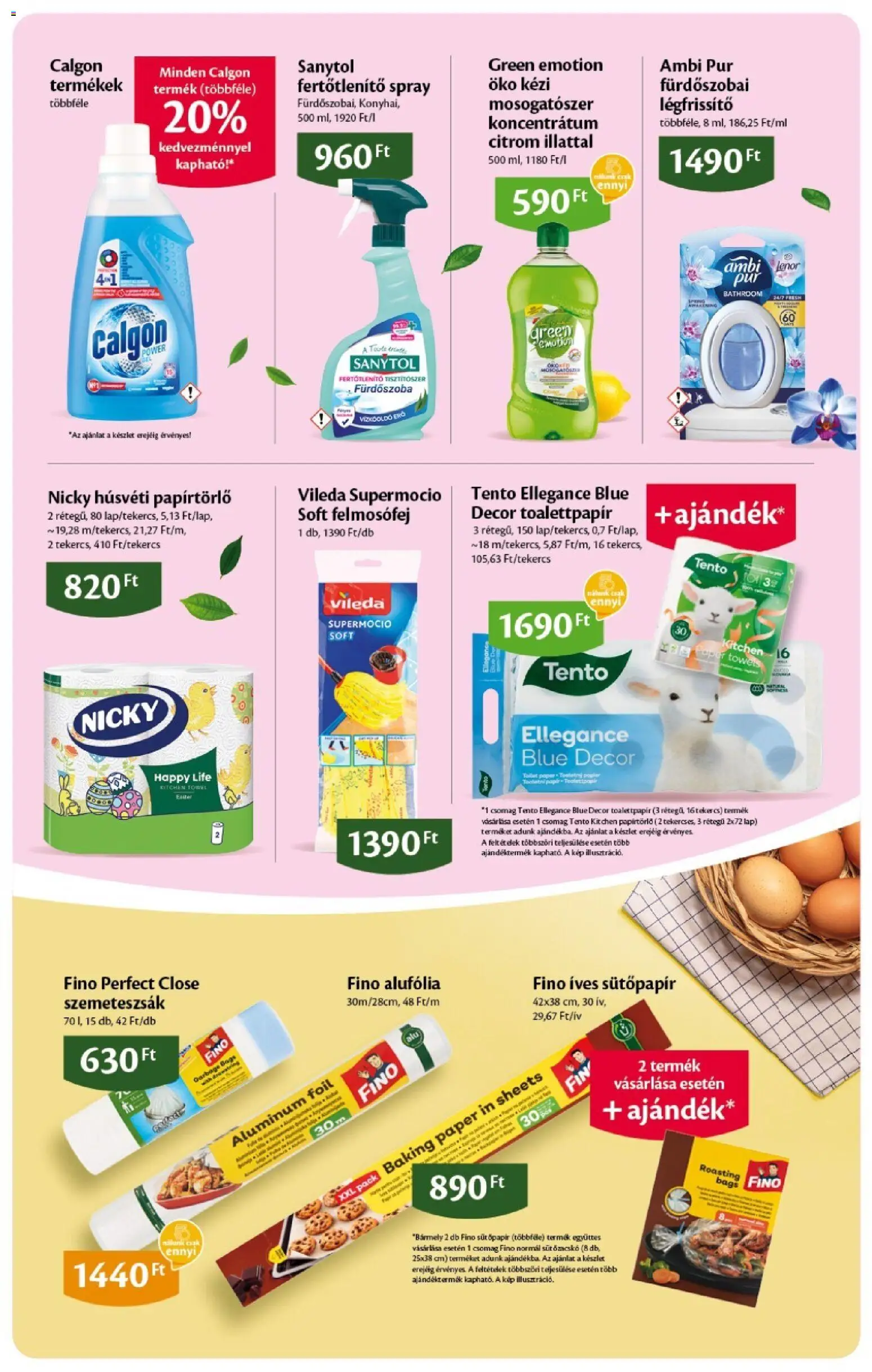 EcoFamily akciós ujság - amely érvényes a következő dátumtól: 05.03.2026 | Oldal: 15 | Termékek: Papírtörlő, Szemeteszsák, Vízkőoldó, Vileda