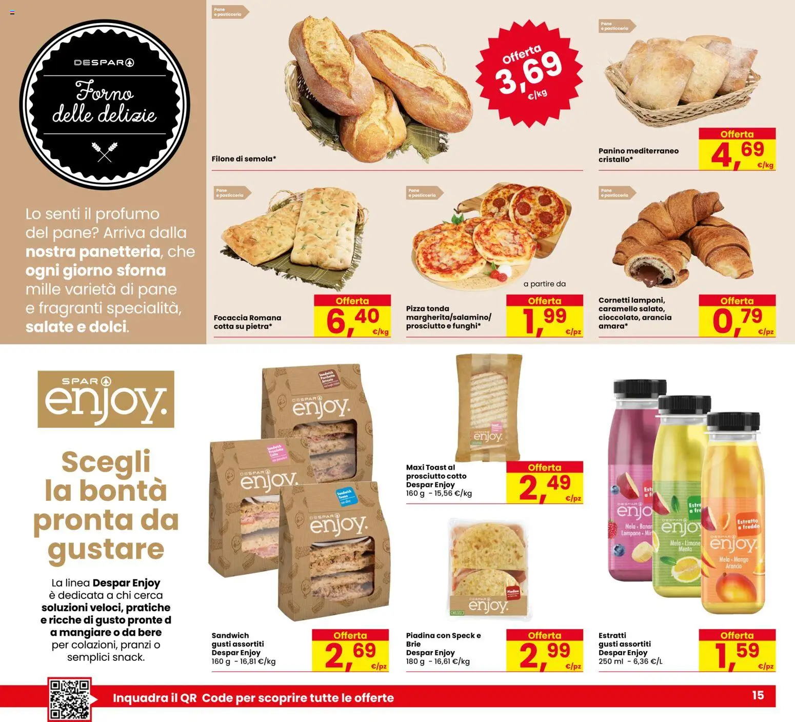 Volantino Despar del 11.12.2025 | Pagina: 15 | Prodotti: Mango, Forno, Menta, Profumo