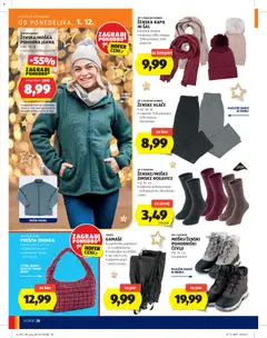 Hofer katalog akcije – veljaven od 27.11.2025 | Stran: 28 | Izdelki: Kos, Hlace, Nogavice, Kapa