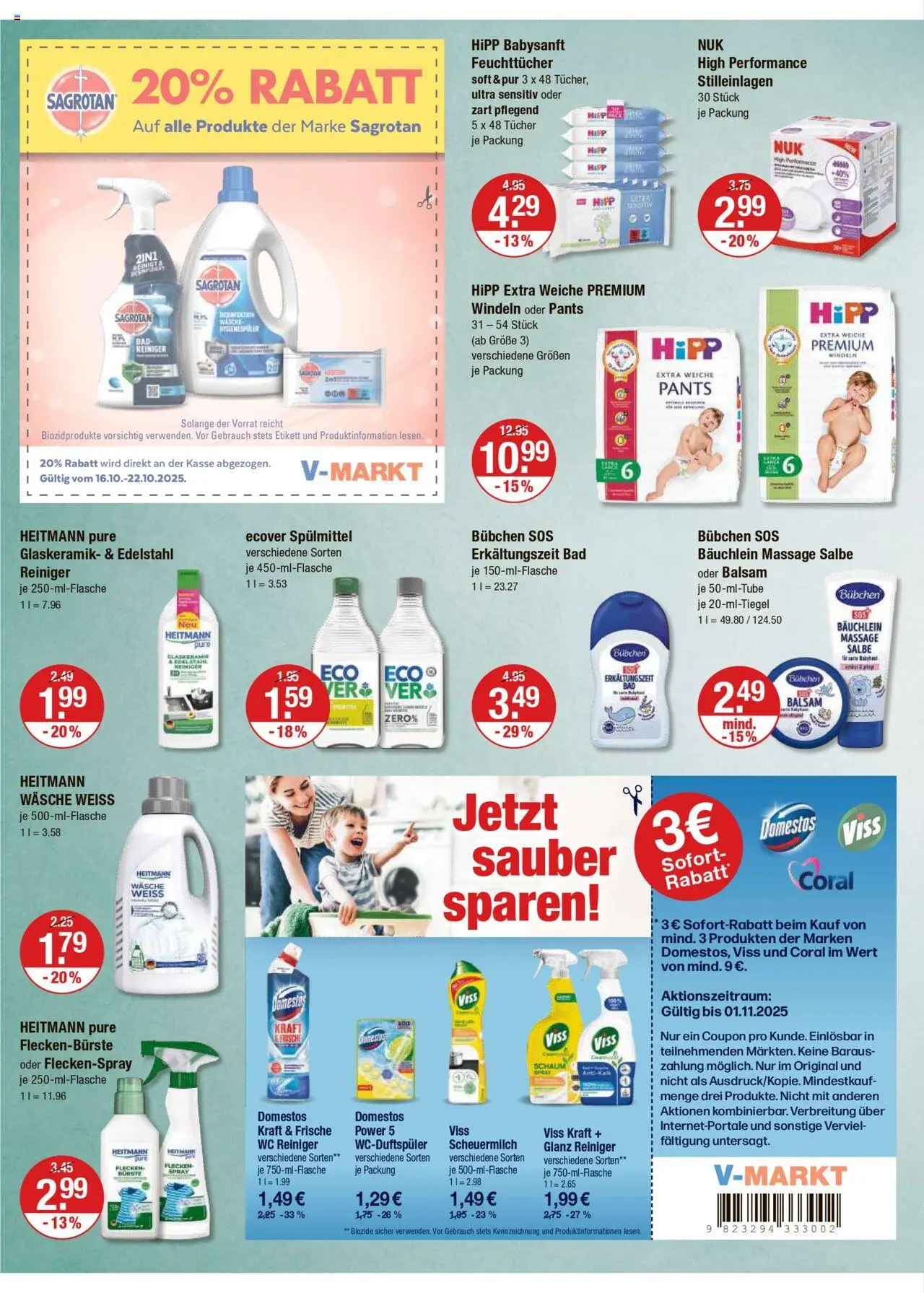 V-Markt - Hallertau / Oberpfalz – gültig ab 16.10.2025 | Seite: 14 | Produkte: Coral, Bad