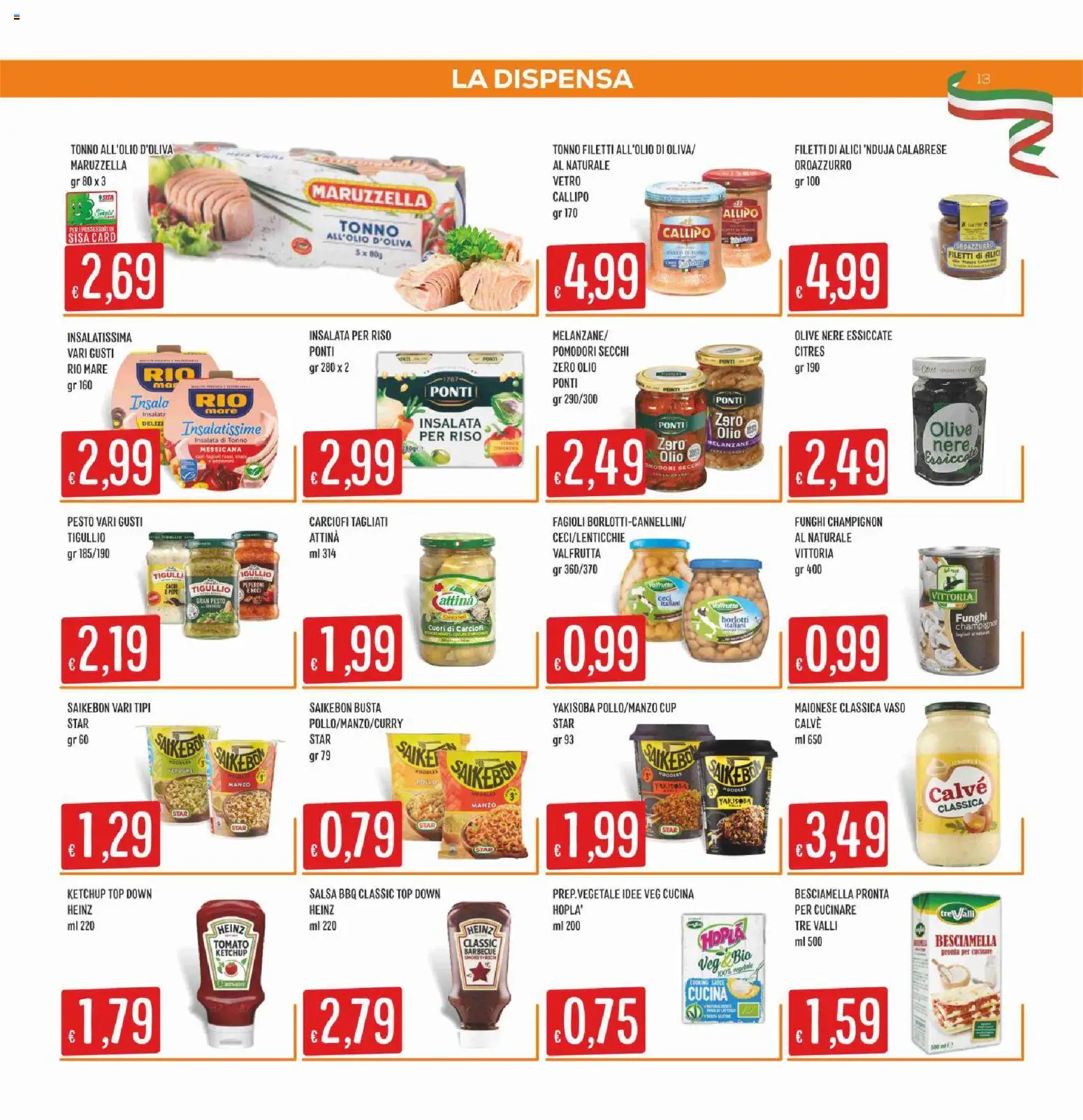 Volantino SISA del 16.04.2026 | Pagina: 13 | Prodotti: Barbecue, Top, Noci, Funghi