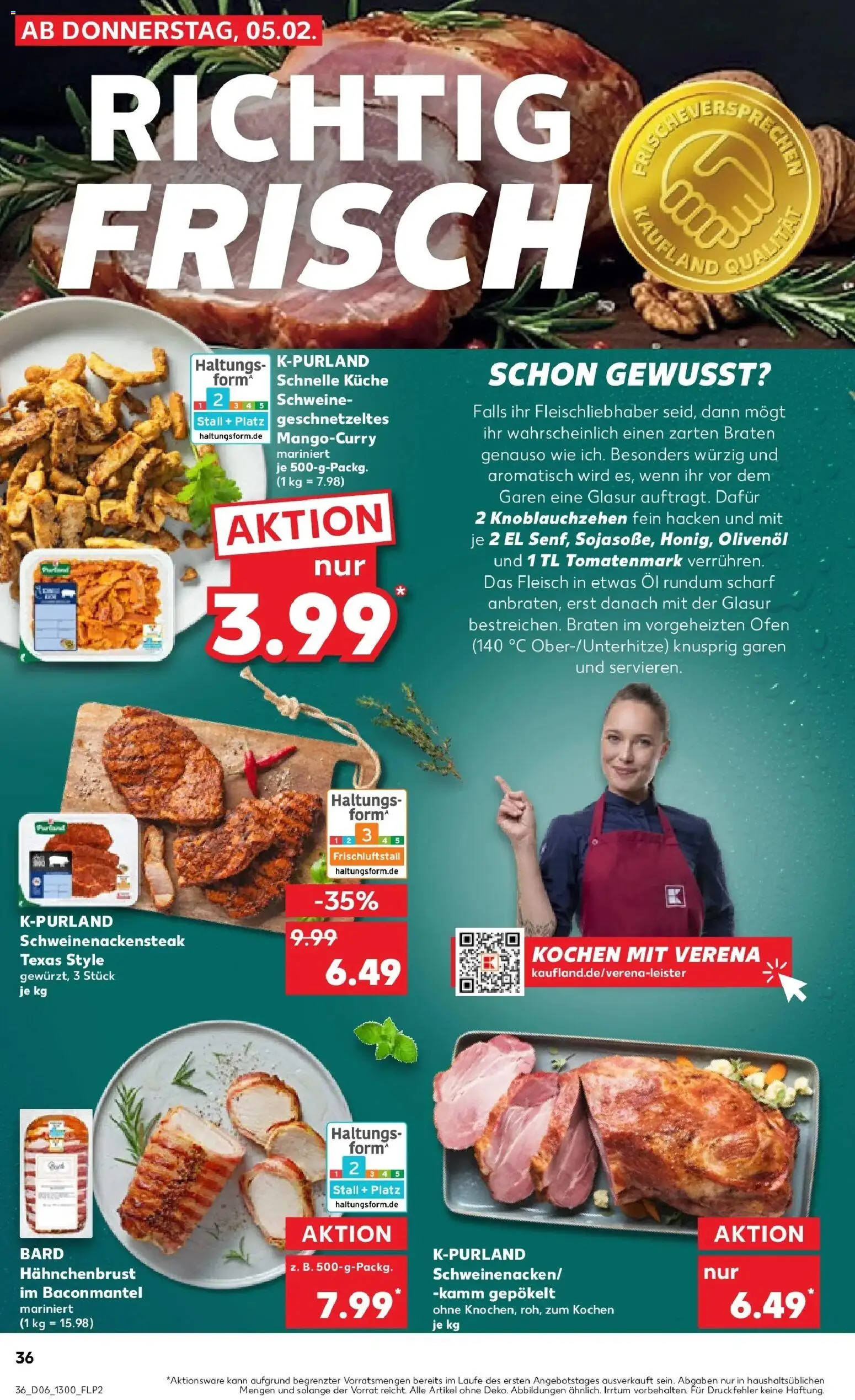 Kaufland prospekt Straelen	 – gültig ab 09.02.2026 | Seite: 36 | Produkte: Ofen, Olivenol, Küche, Hahnchenbrust