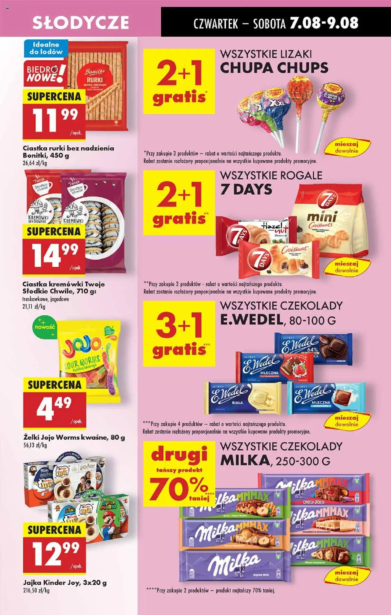 Biedronka gazetka - Oferta W tym tygodniu od 07.08.2025 | Strona: 37 | Produkty: Słodycze, Milka, Żelki, Ciastka