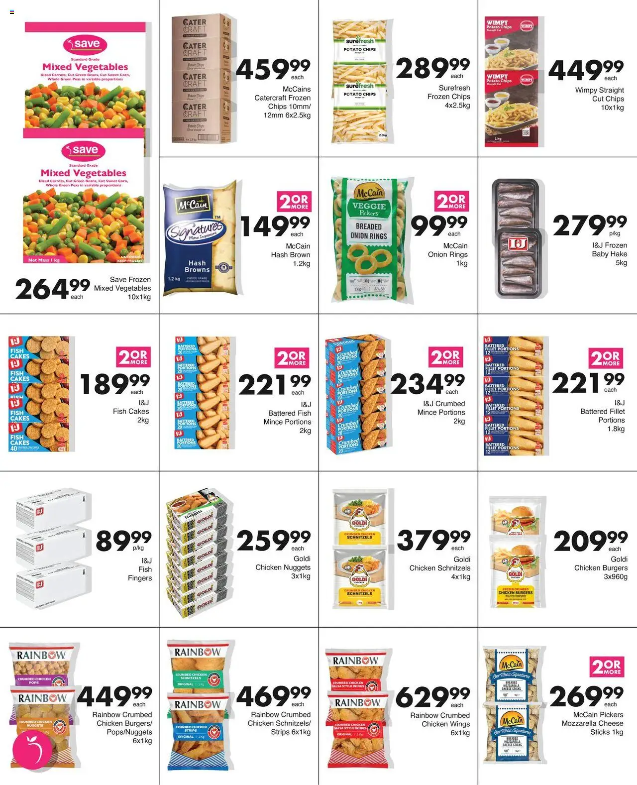 Save Catering Specials  │ valid from 04.08.2025 | Page: 23 | Products: Cheese, Burgers, Chips, Vegetables