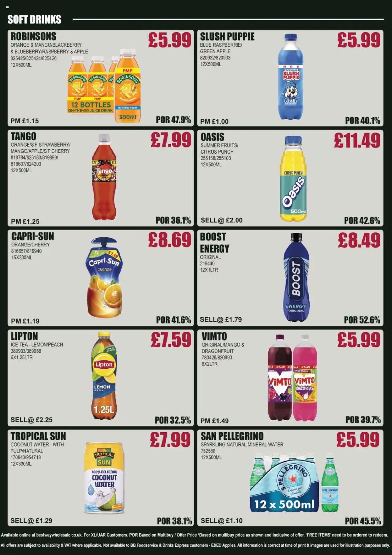  | Page: 14 | Products: Juice, Tea, Mineral water, Coconut
