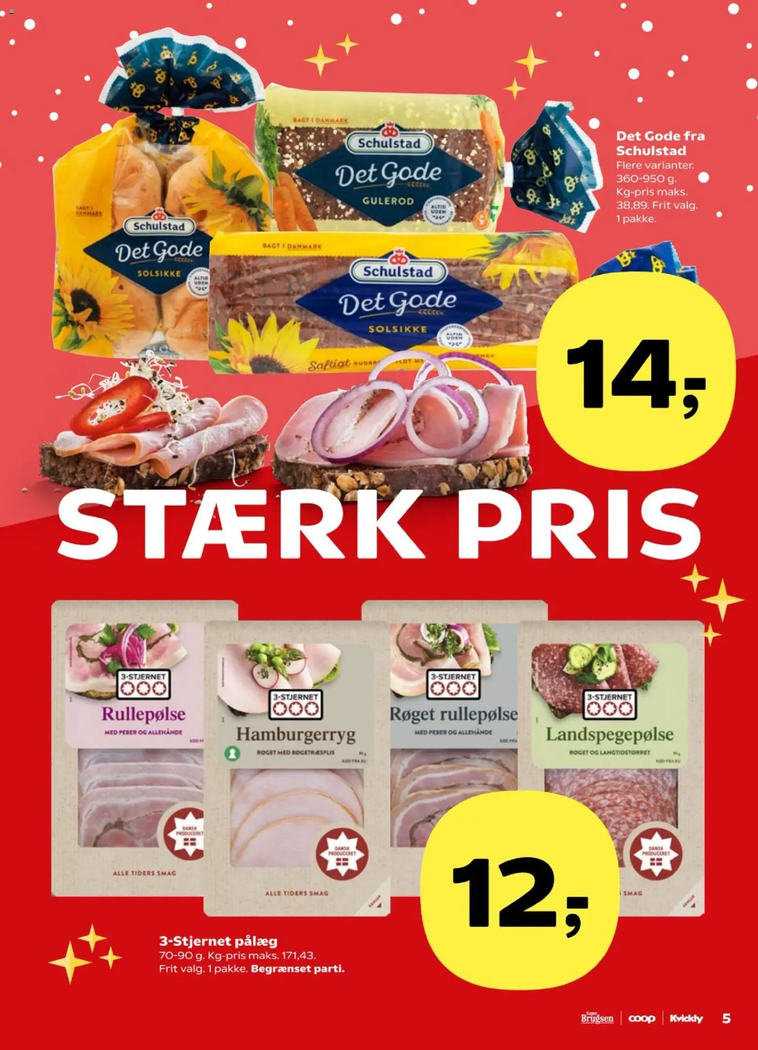 Super Brugsen tilbudsavis – gyldig fra 28.11.2025 | Side: 5 | Produkter: Rullepølse, Peber, Gulerod, Hamburgerryg