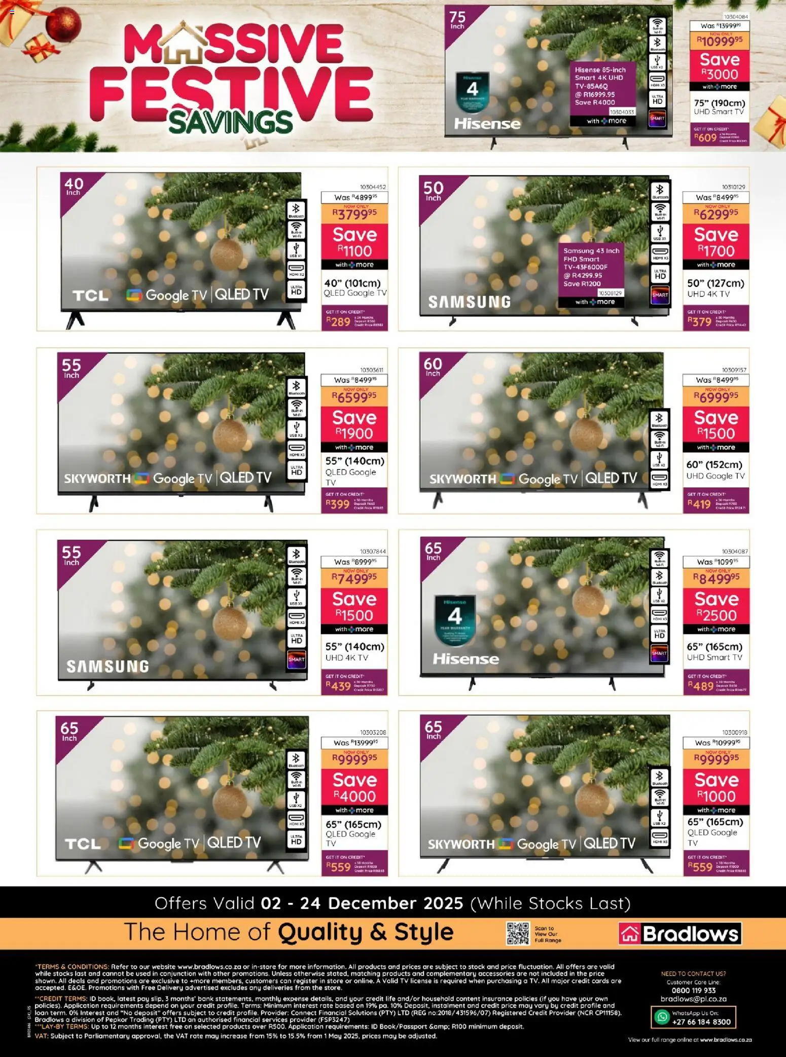 New Bradlows catalogue – valid from 02.12.2025 | Page: 32 | Products: USB, TV, Stock