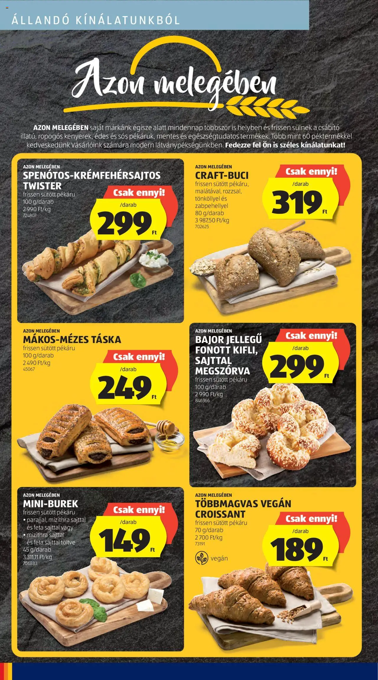 Aldi akciós ujság - amely érvényes a következő dátumtól: 28.08.2025 | Oldal: 30 | Termékek: Croissant, Táska, Vegán