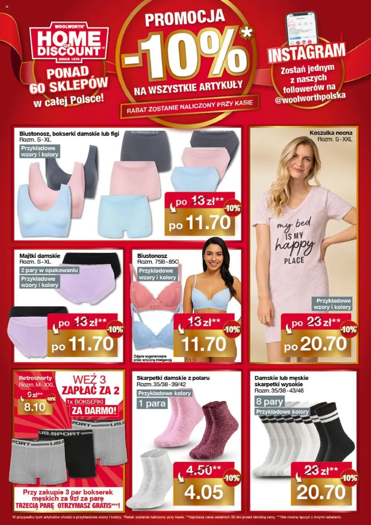 Woolworth Gazetka od 21.10.2025 | Strona: 3 | Produkty: Majtki, Biustonosz, Bokserki, Skarpetki