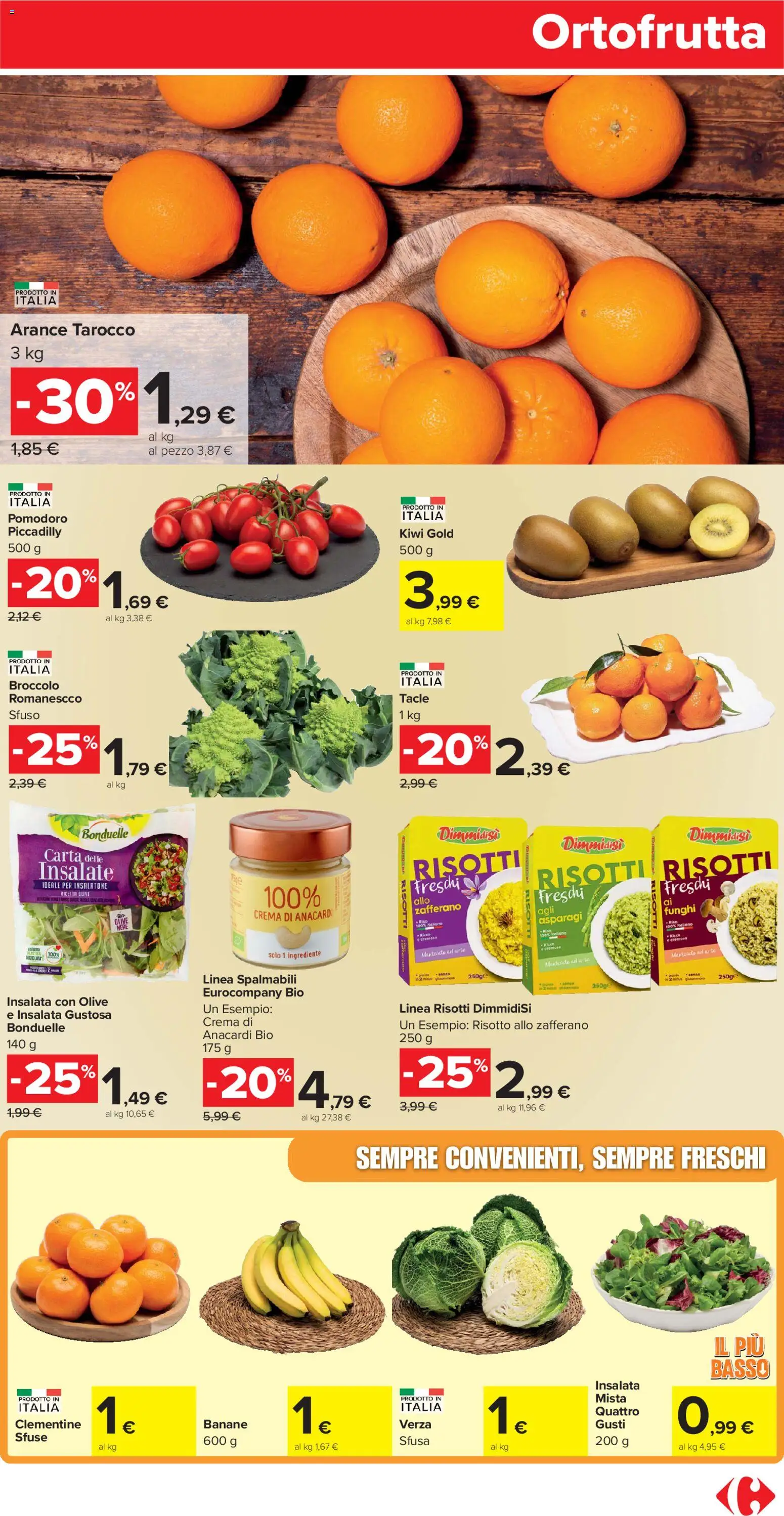 Volantino Carrefour del 02.01.2026 | Pagina: 5 | Prodotti: Crema, Tè, Anacardi, Asparagi