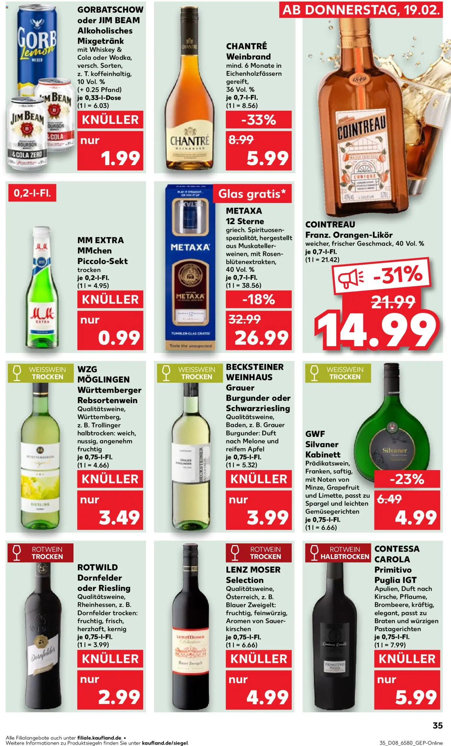 Kaufland prospekt Hamburg	 – gültig ab 19.02.2026 | Seite: 35 | Produkte: Cola, Duft, Melone, Bourbon