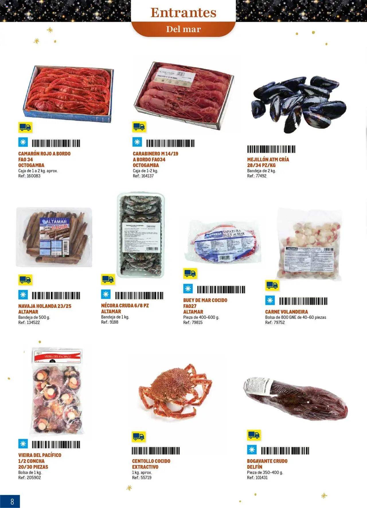 Makro - Comidas y Cenas de Navidad Prat │ válido desde el 03.10.2025 | Página: 8 | Productos: Bolsa, Bandeja, Caja
