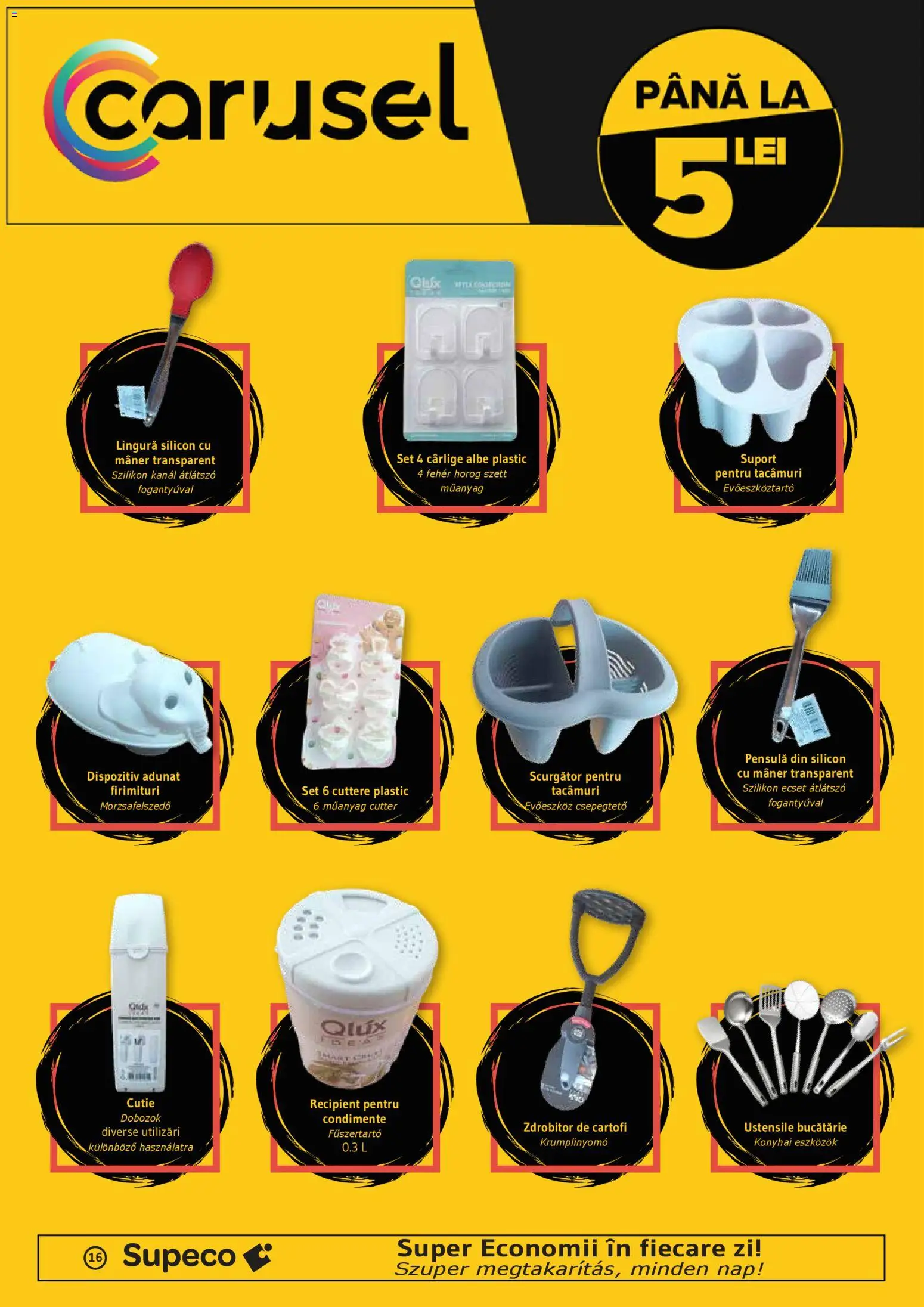 Noul catalog Supeco – valabil de la 08.01.2026 | Pagină: 16 | Produse: Cutter, Mâner, Bucătărie, Cutie