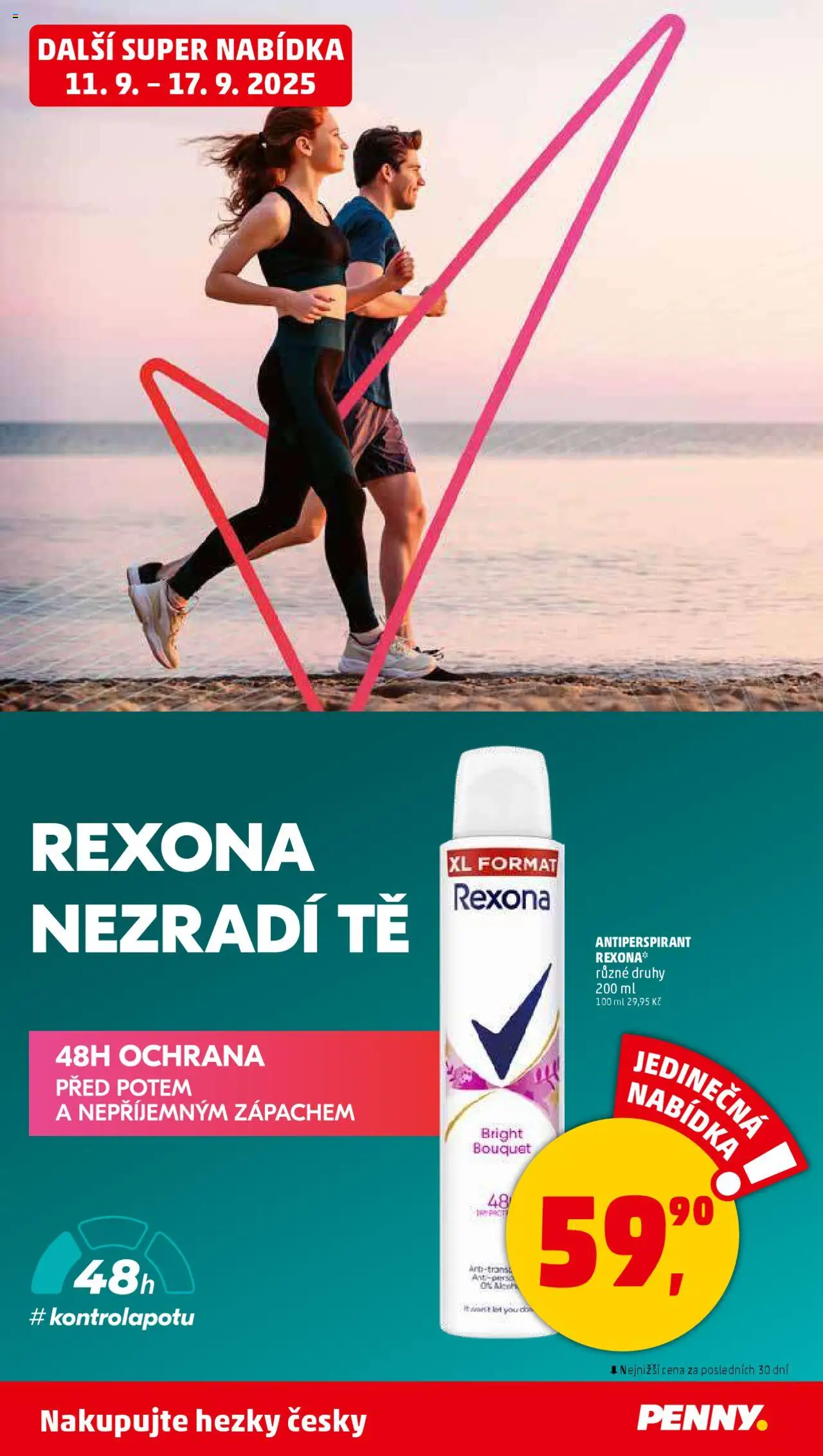 Penny Market leták - Čtvrtečník od 11.09.2025 | Strana: 31 | Produkty: Antiperspirant, Rexona