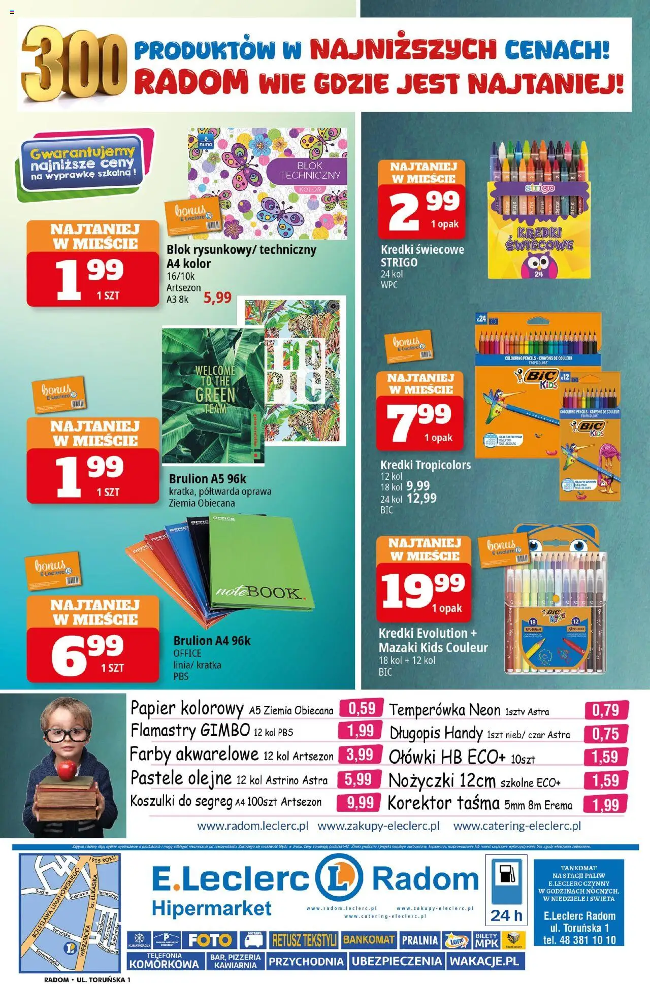E.Leclerc Gazetka - Radom od 04.08.2025 | Strona: 16 | Produkty: Klimatyzacja, Temperówka, Notebook, Korektor