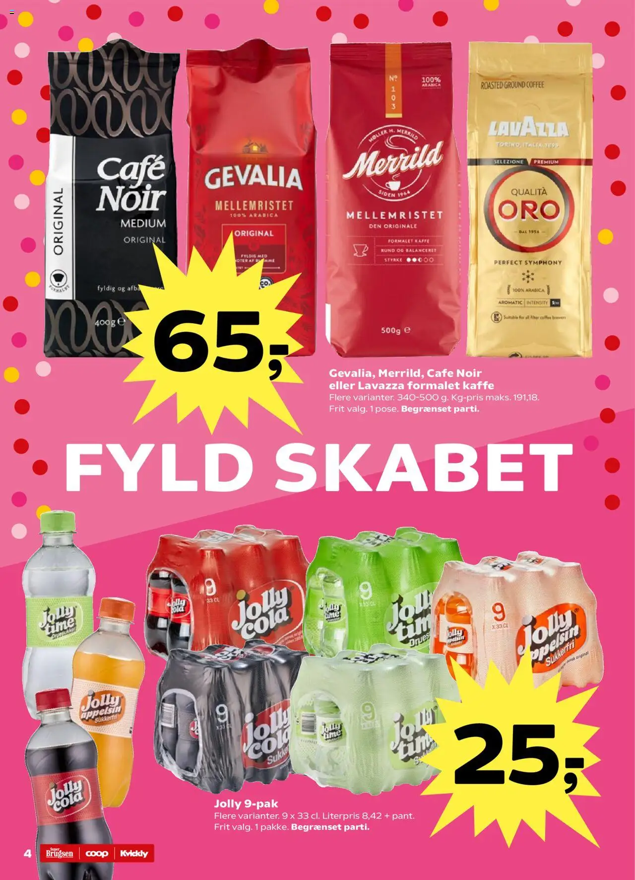 Super Brugsen Tilbudsavis gyldig fra 22.08.2025 | Side: 4 | Produkter: Kaffe, Sukker