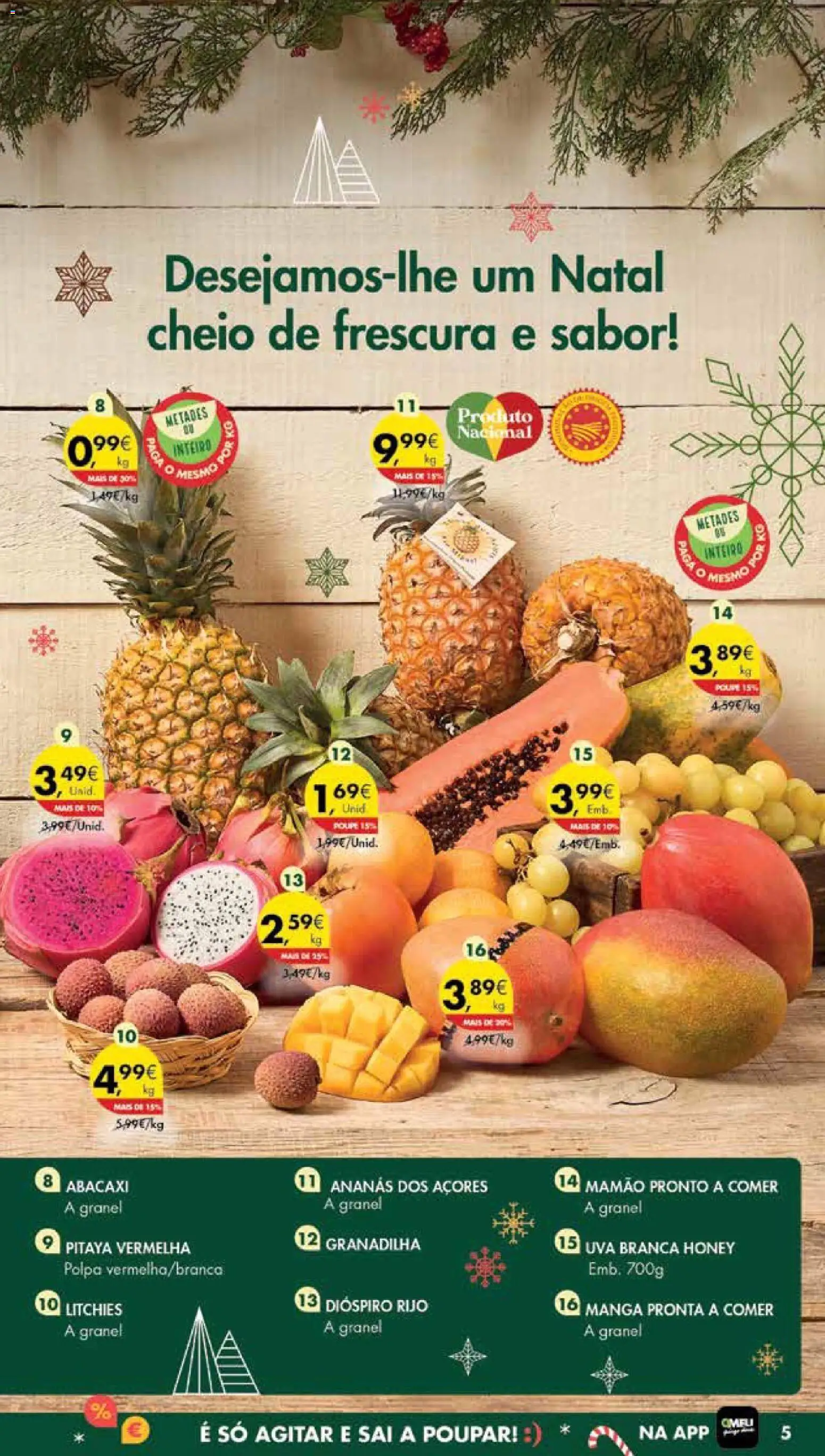 Pingo Doce Poupe Esta Semana Madeira │ válido de 16.12.2025 | Página: 5 | Produtos: Abacaxi, Mamão