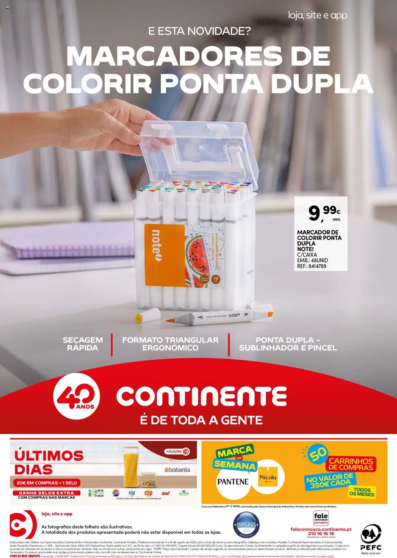Continente Semanal Continente Bom Dia │ válido de 12.08.2025 | Página: 24 | Produtos: Pincel