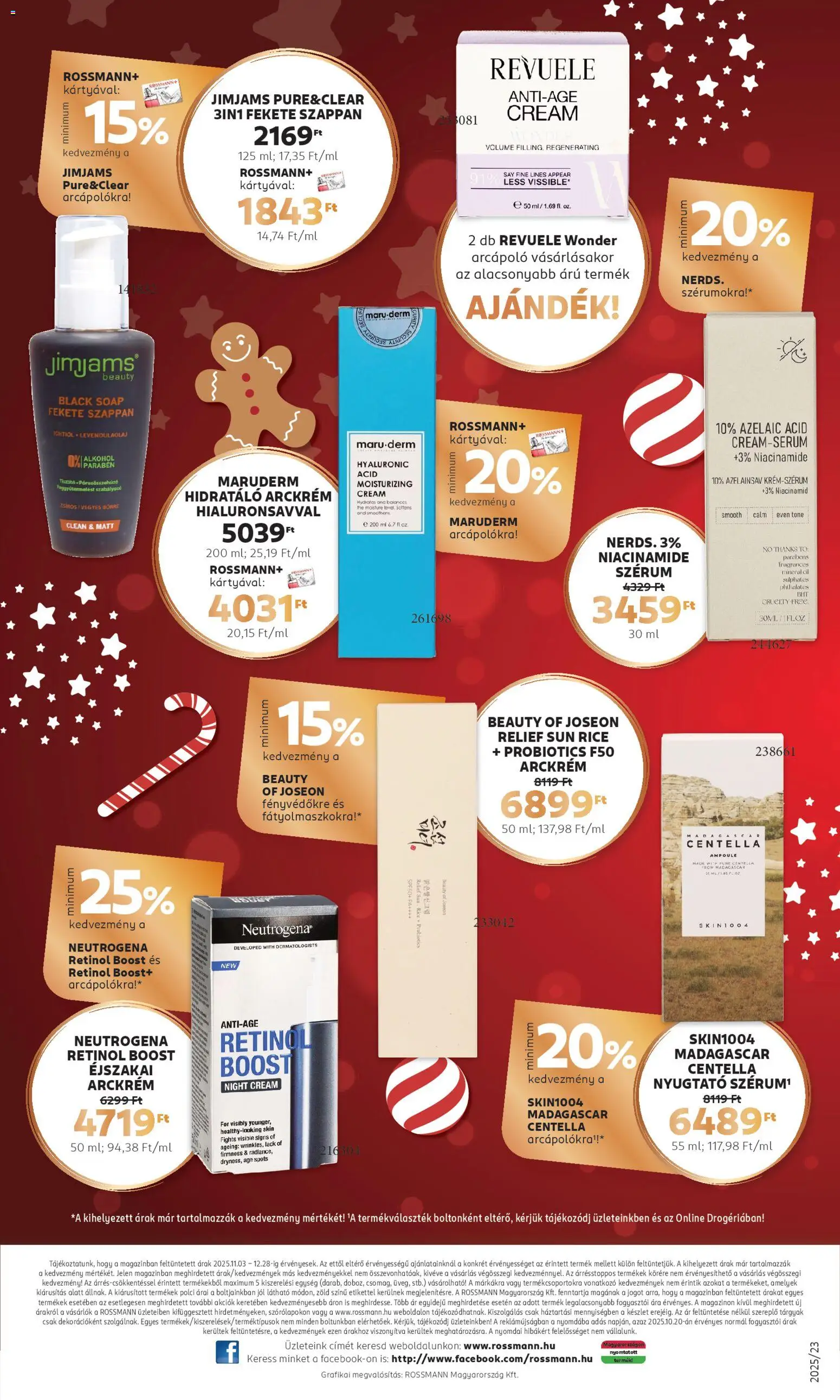 Rossmann akciós ujság - amely érvényes a következő dátumtól: 03.11.2025 | Oldal: 12 | Termékek: Arckrém, Szappan