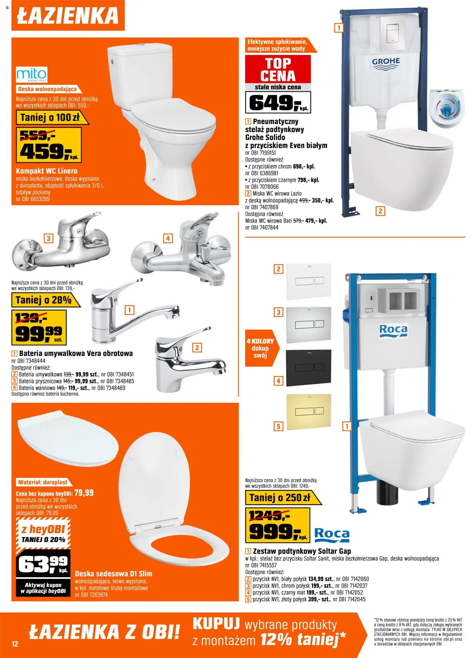 OBI Gazetka od 03.12.2025 | Strona: 12 | Produkty: Bateria