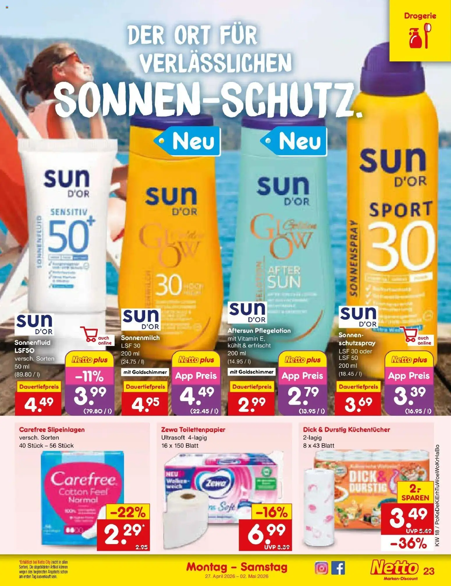 Netto Marken-Discount Prospekt Buttenwiesen	 – gültig ab 27.04.2026 | Seite: 31 | Produkte: Zewa, Toilettenpapier