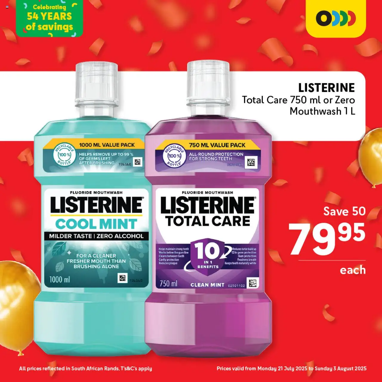 Makro Birthday Price-Drop Personal Care │ valid from 21.07.2025 | Page: 7 | Products: Mouthwash