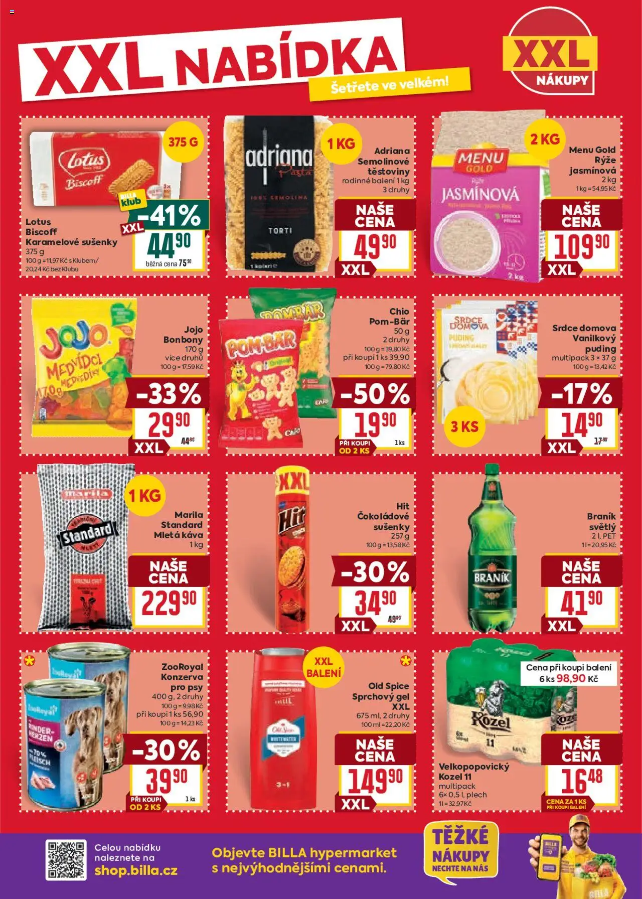 Billa Velký leták od 13.08.2025 | Strana: 13 | Produkty: Puding, Velkopopovický Kozel, Lotus, Mletá káva