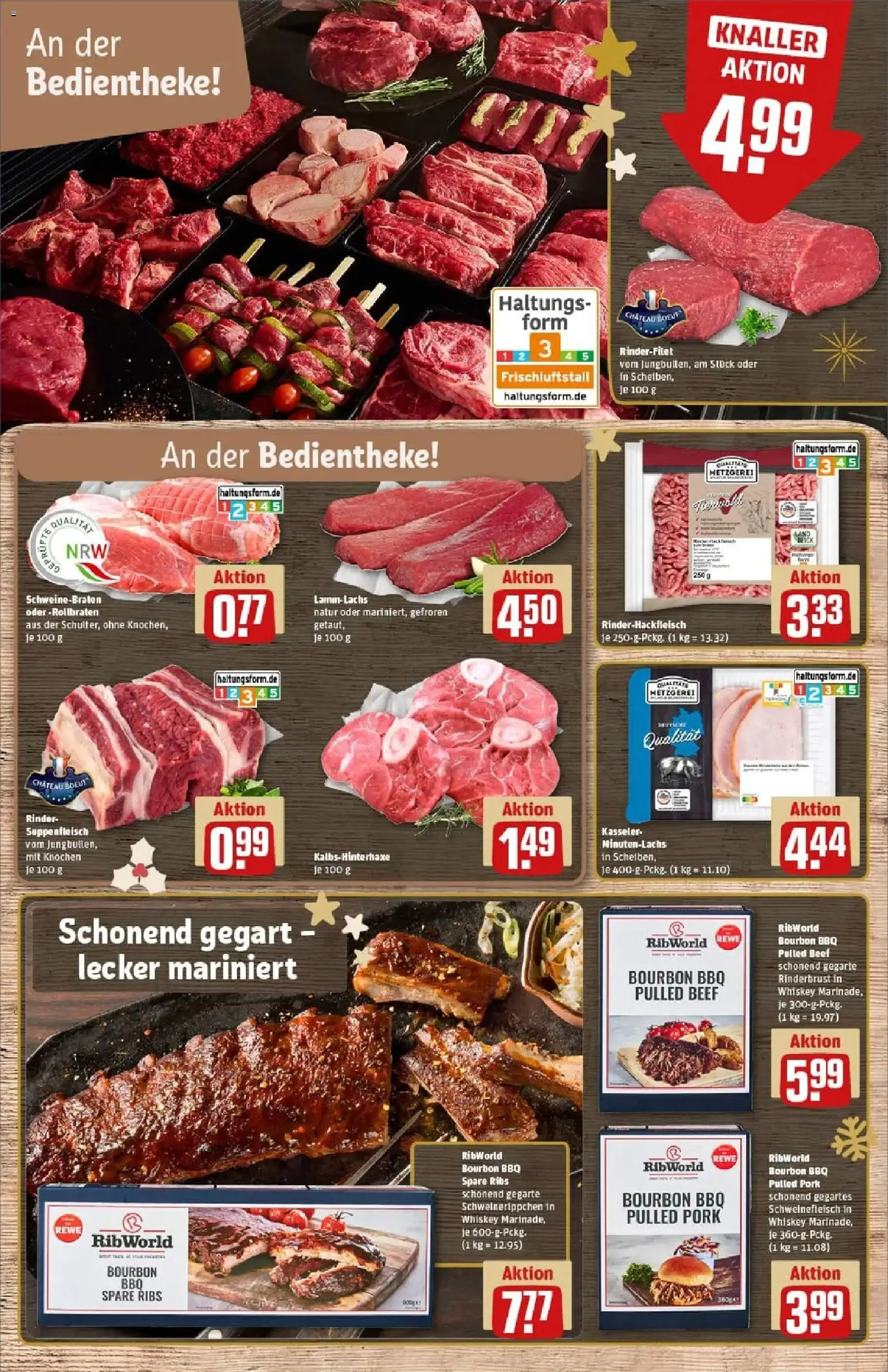 Rewe prospekt Herne	 – gültig ab 07.12.2025 | Seite: 11 | Produkte: Rinderfilet, Spare ribs, Bourbon, Whiskey