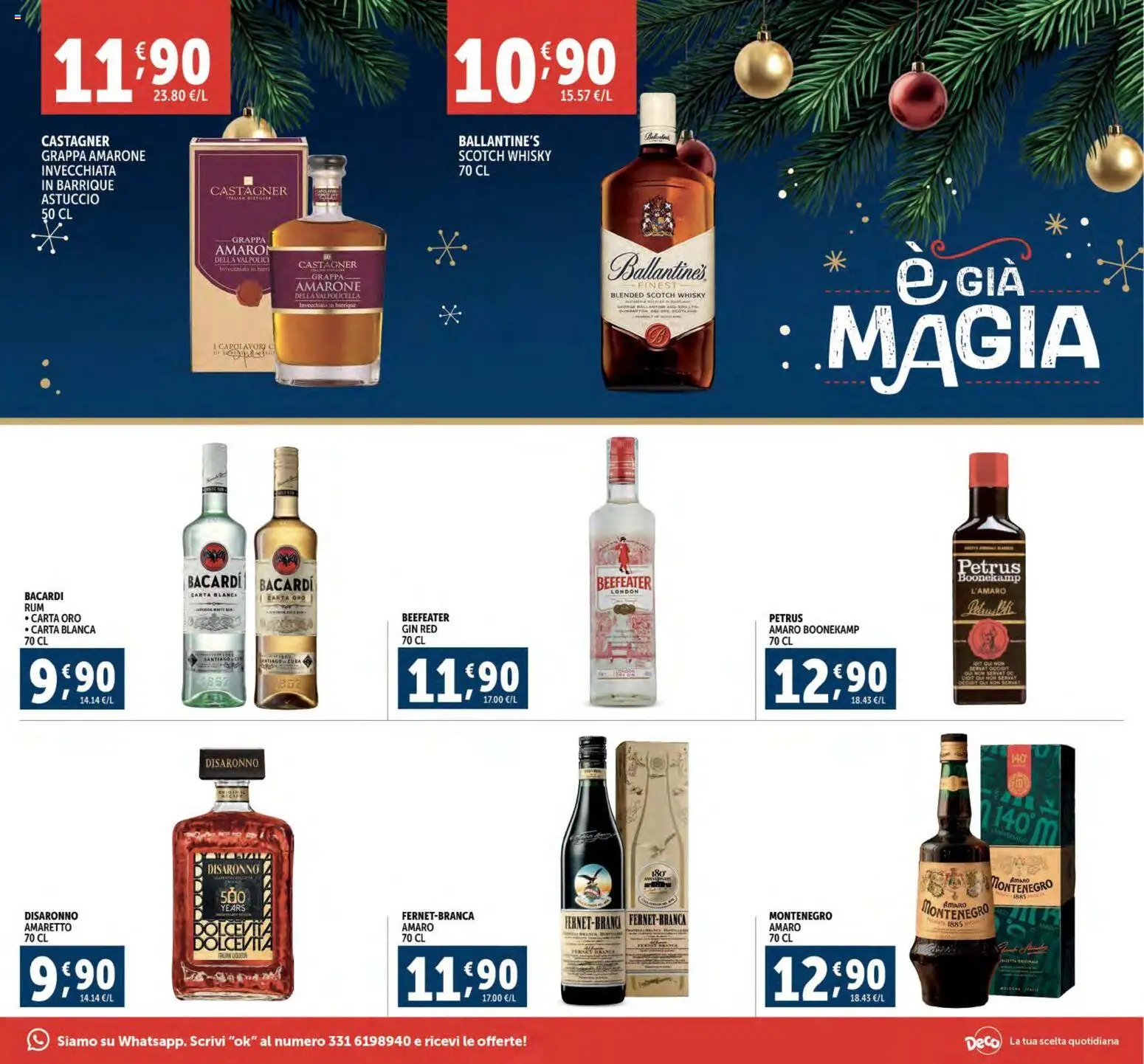 Volantino Decò del 02.12.2025 | Pagina: 7 | Prodotti: Gin, Astuccio, Grappa, Amaro
